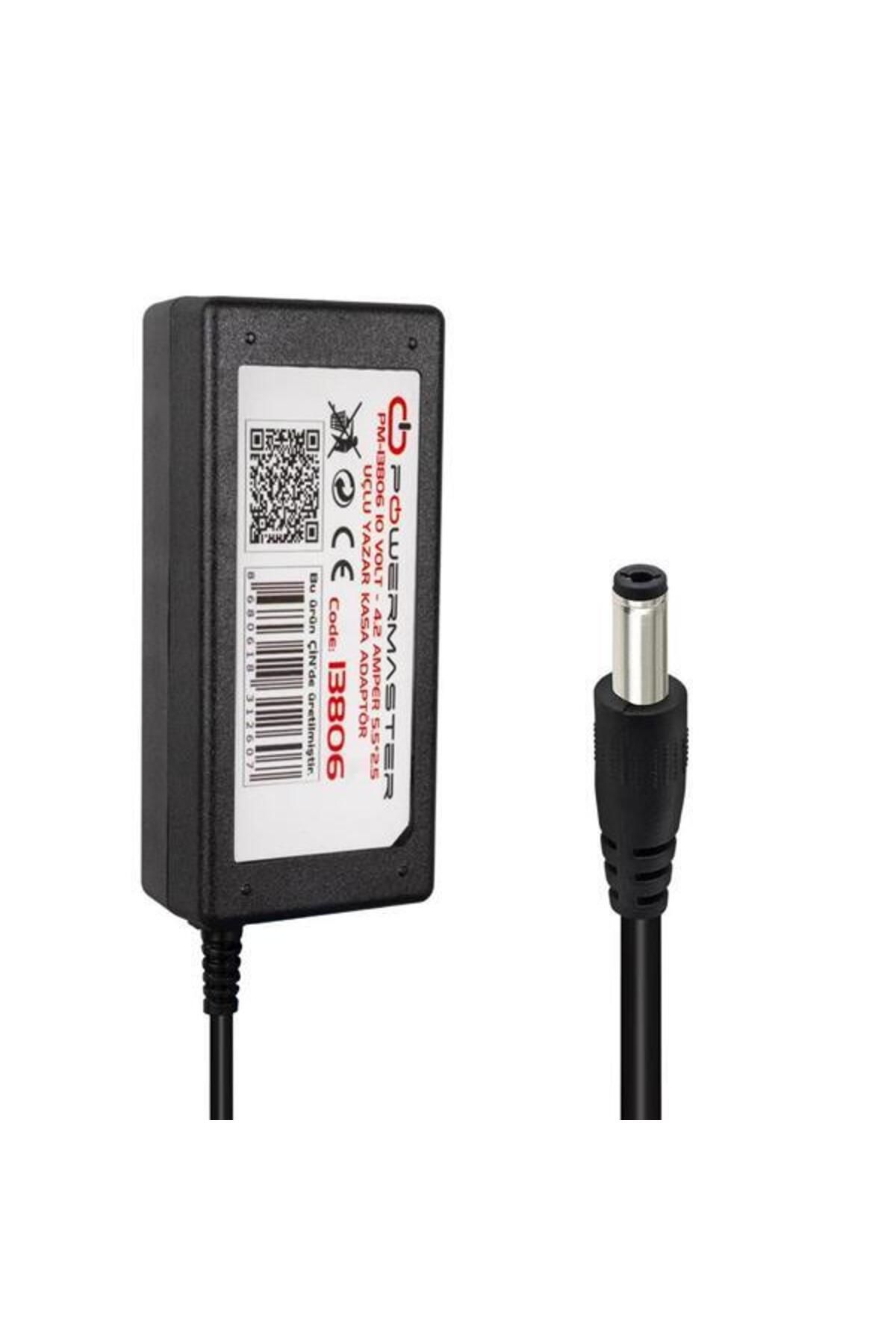 Modafiks Powermaster PM-13806 10 Volt - 4.2 Amper 5.5*2.5 Mm Uçlu Yazar Kasa Adaptör