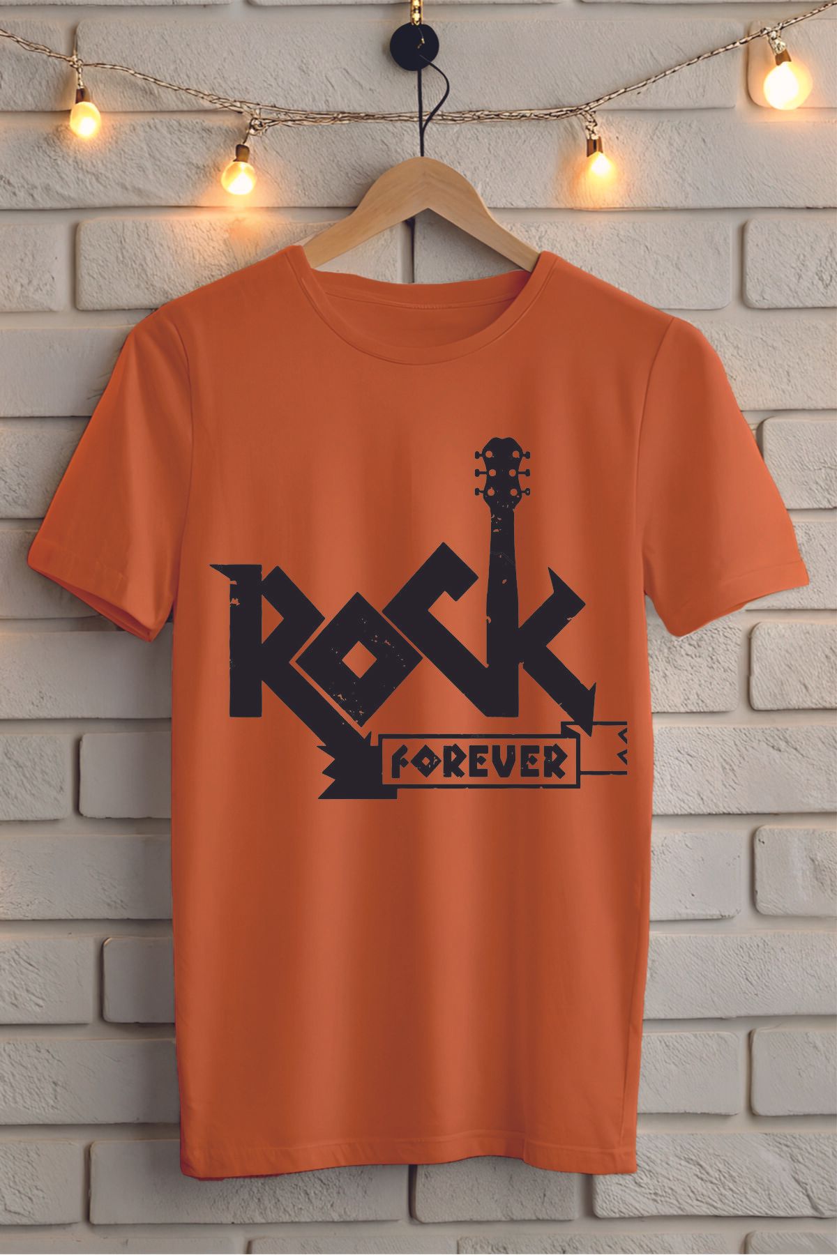 ModaSphere ROCK Baskılı Unisex Oversize Tişört