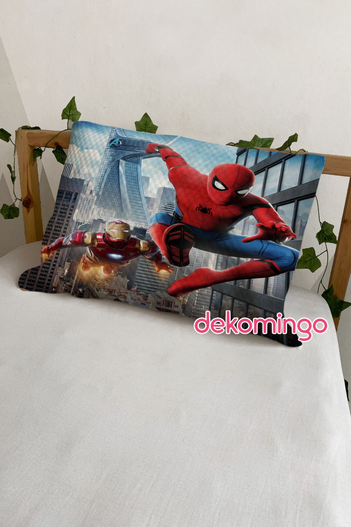 dekomingo ÖRÜMCEK ADAM DEMİR ADAM 2 ADET YASTIK KILIFI