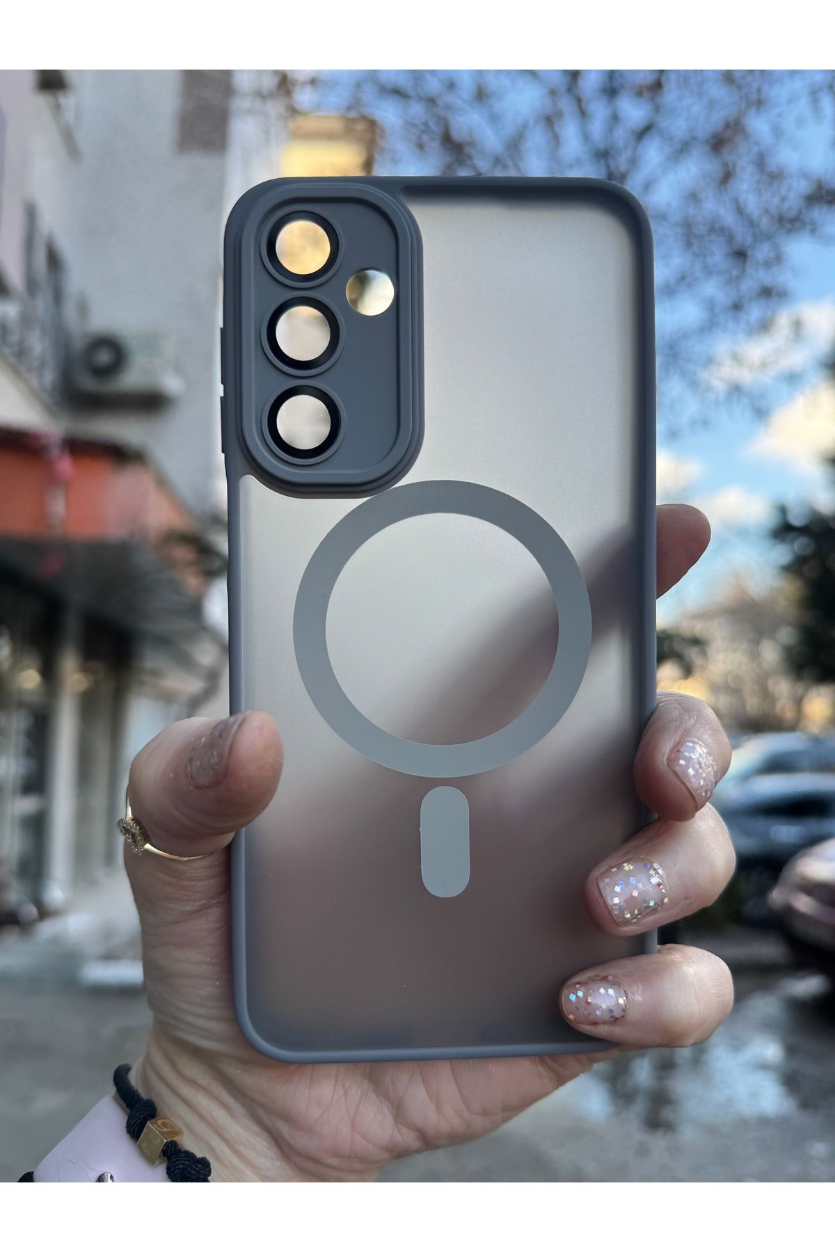 DÜNYA AKSESUAR Samsung Galaxy A16 Lens Korumalı Mat Darbe Önleyici Tam Koruma Silikon Kılıf
