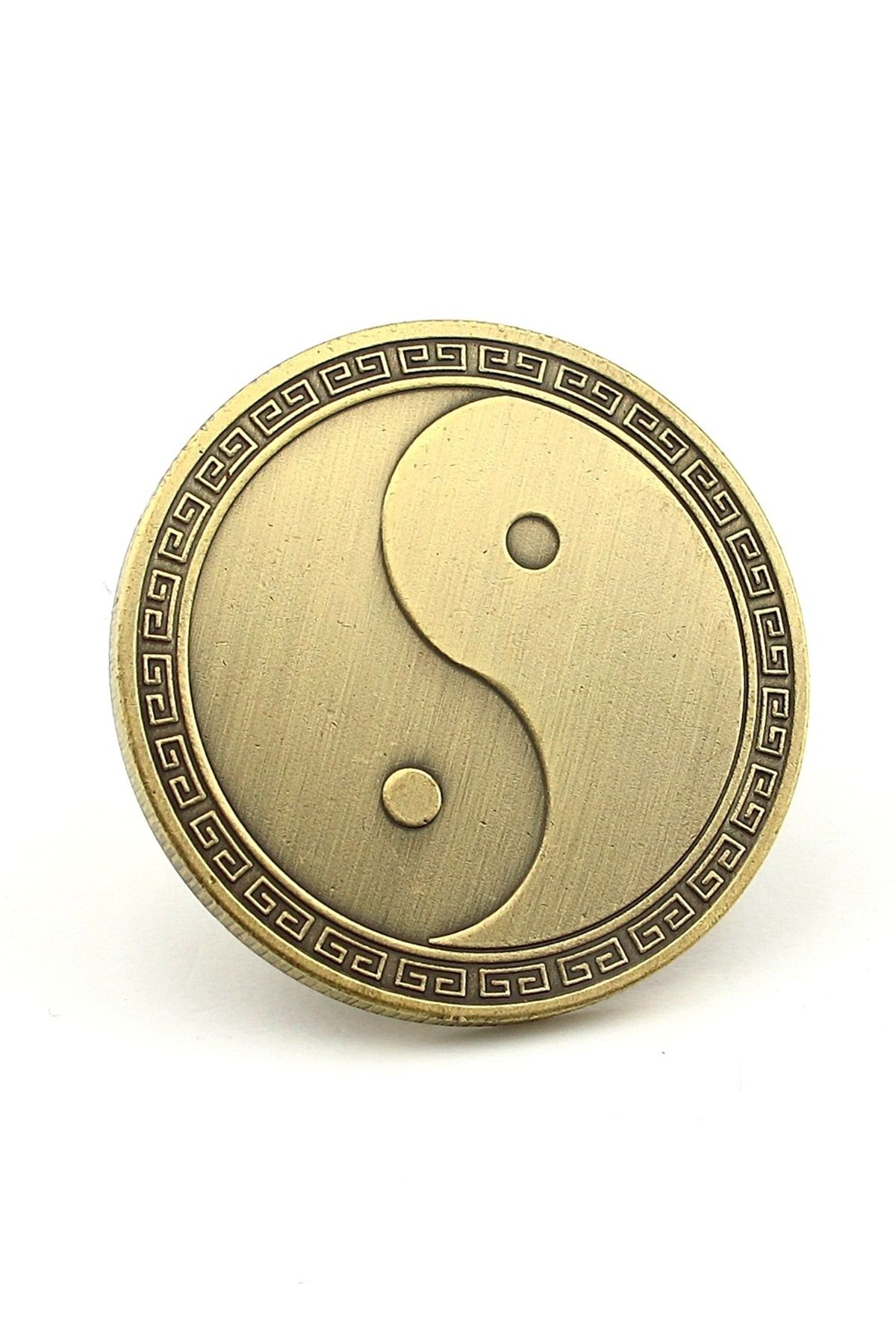 Solfera Ying Yang Ejderha ve Anka Kuşu Denge Şans Metal Hatıra Parası CP052