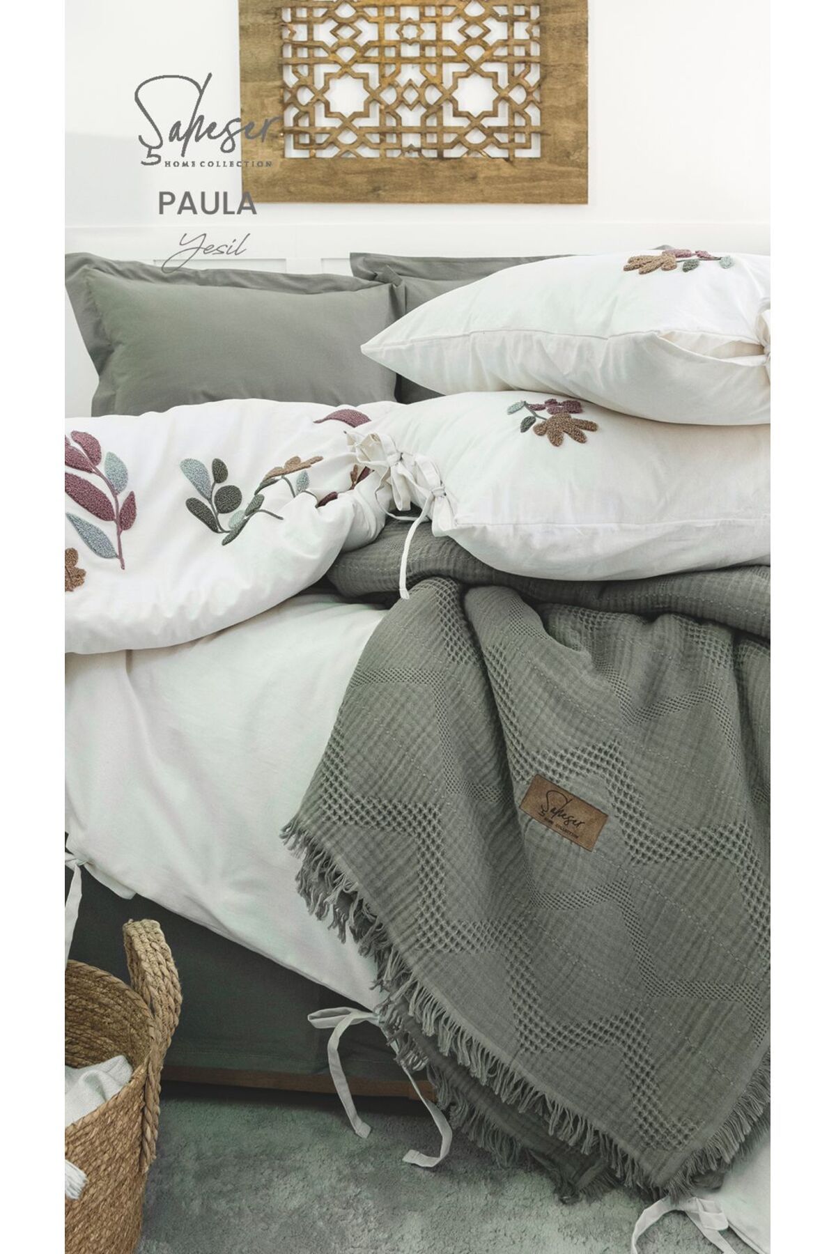 Şaheser ÇİFT KİŞİLİK PİKELİ NEVRESİM TAKIMI /DOWRY SET