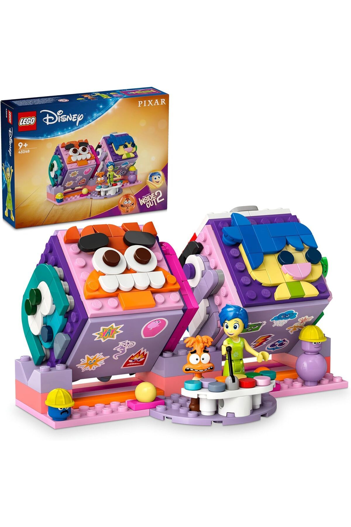 STOREMAX nffastore Ters Yüz 2 Duygu Küpleri 43248 9 Yaş ve Üzeri Çocuklar için Pixar’dan Neşe ve Kay