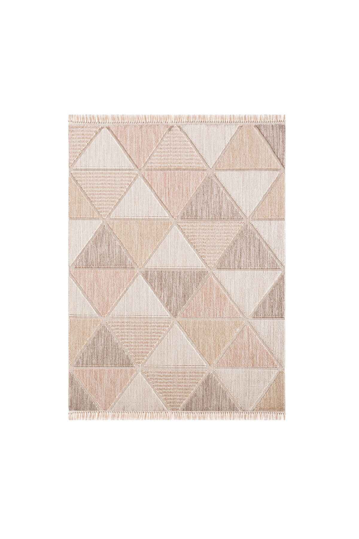 ASPARTAM Rio Makine Halısı - Bej - 80x150 cm
