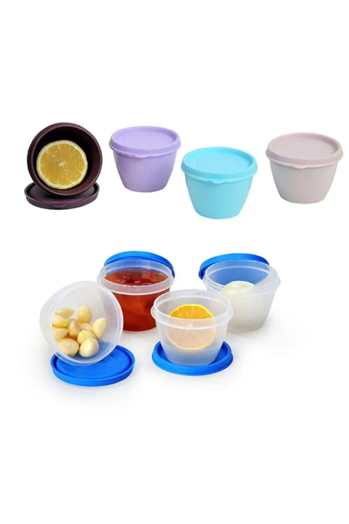 MATMEL Kitchenware Micro Plus 4'lü Limon ve Sarımsak Kutusu -