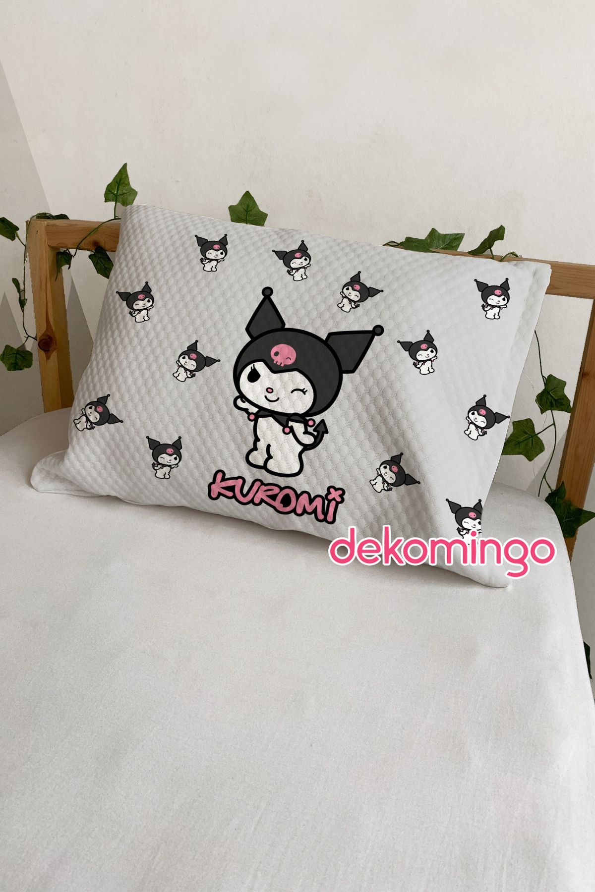 dekomingo GRİ KUROMI 2 ADET YASTIK KILIFI