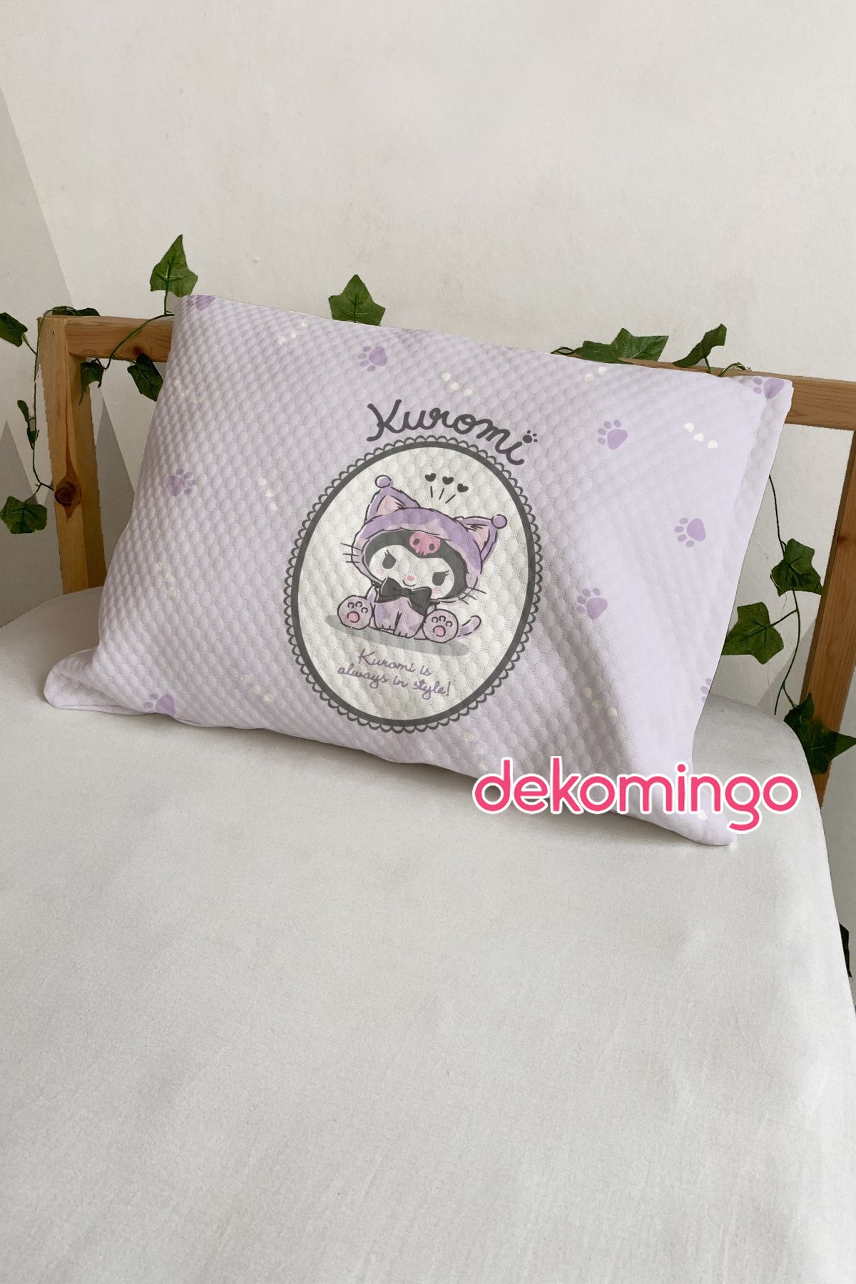 dekomingo OVAL ÇERÇEVE KUROMİ 2 ADET YASTIK KILIFI