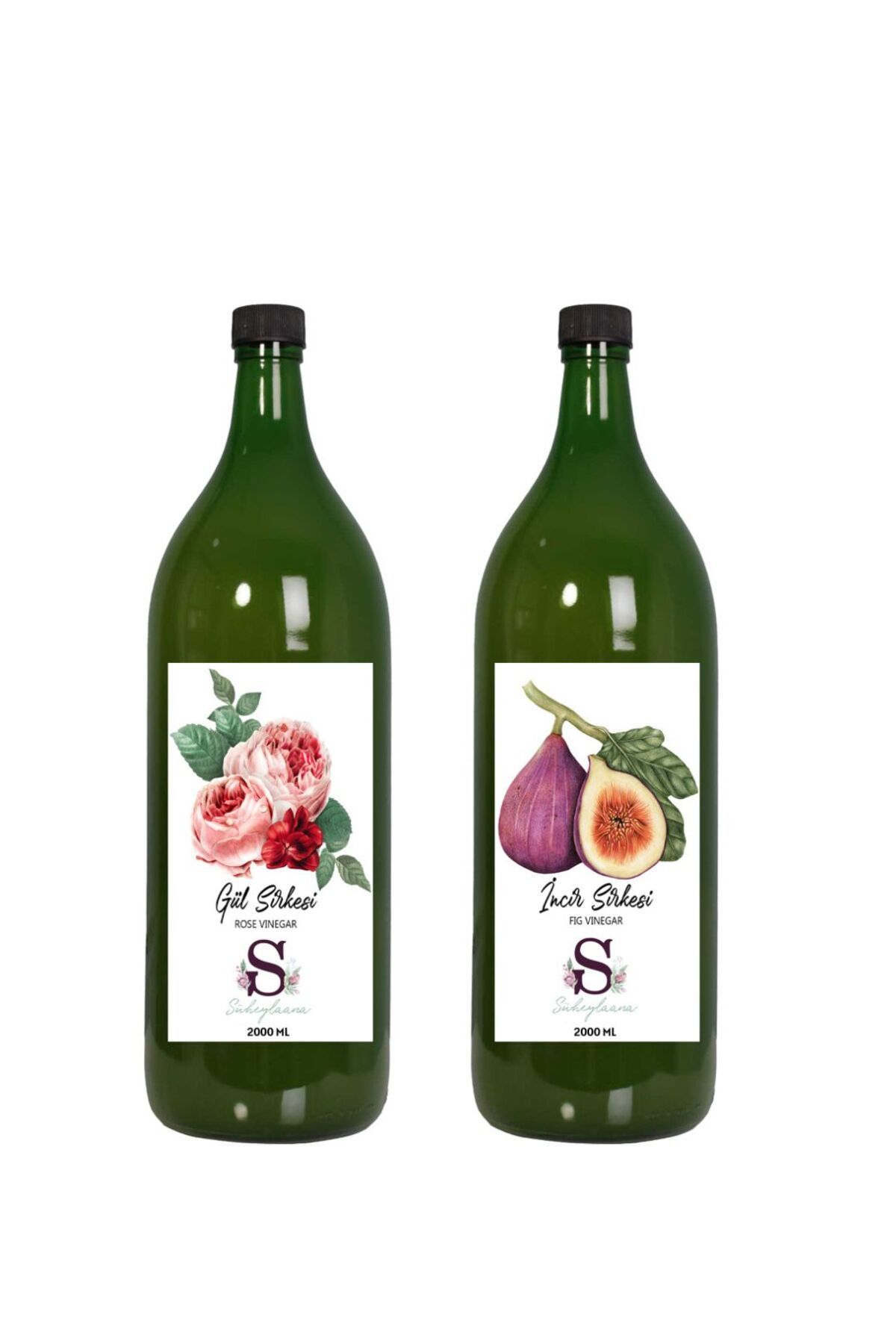 Süheylaana Doğal Gül Sirkesi 2000 Ml - Doğal İncir Sirkesi 2000 Ml