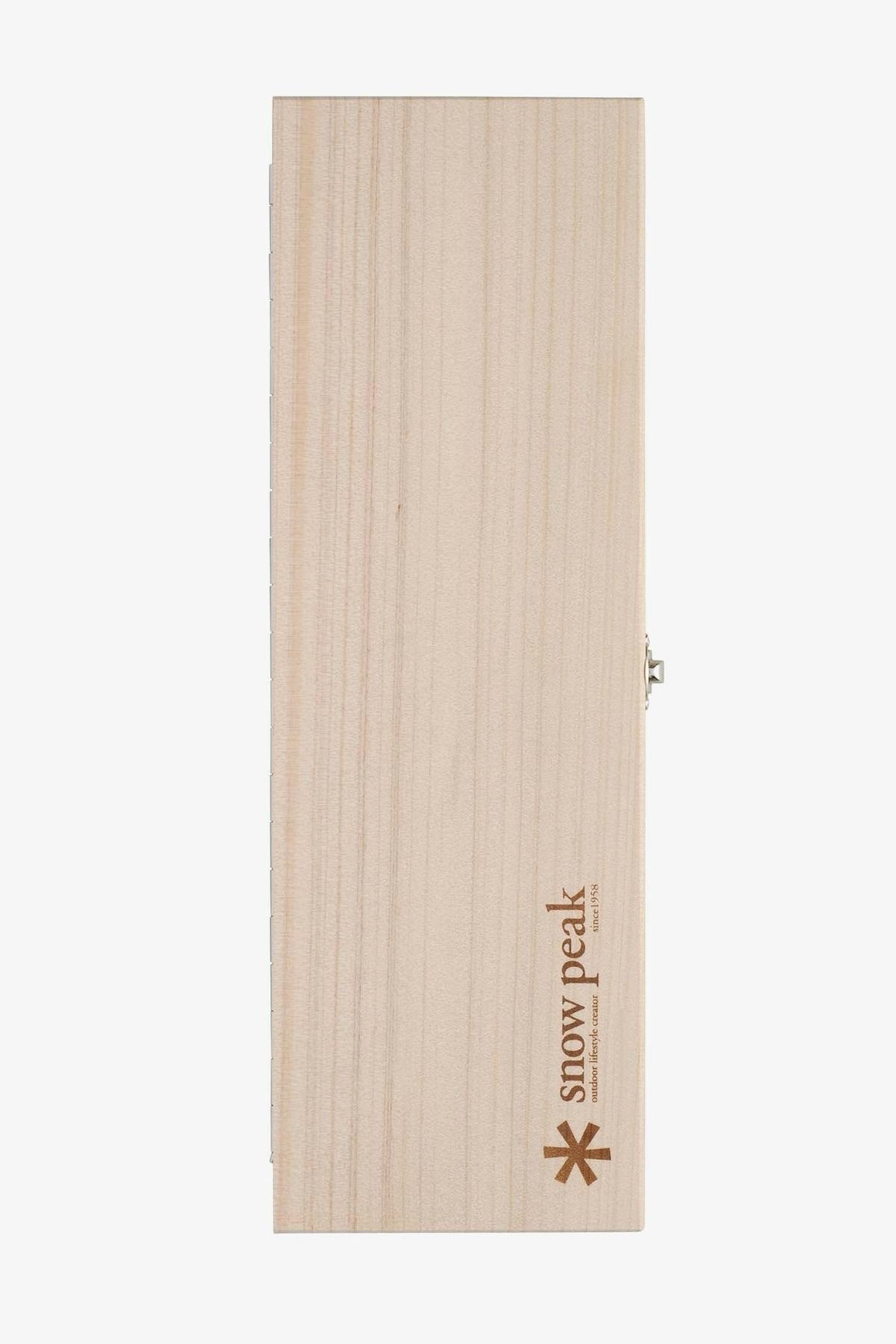 snow peak Chopping Board Set L Katlanabilir Ahşap Kesme Tahtası ve Şef Bıçağı 36×23.6×2.4 cm