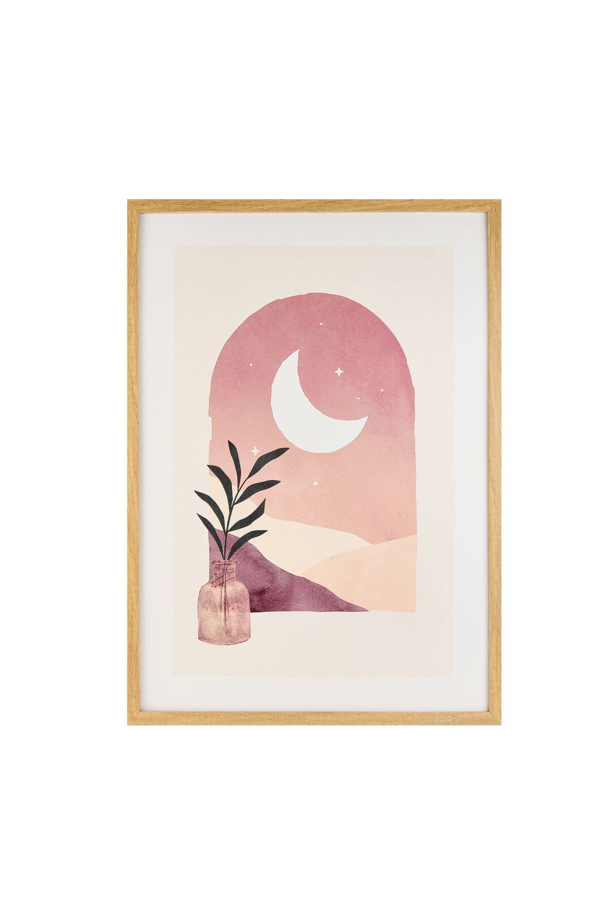 ASPARTAM Moon Tablo - Renkli - 50x70 cm