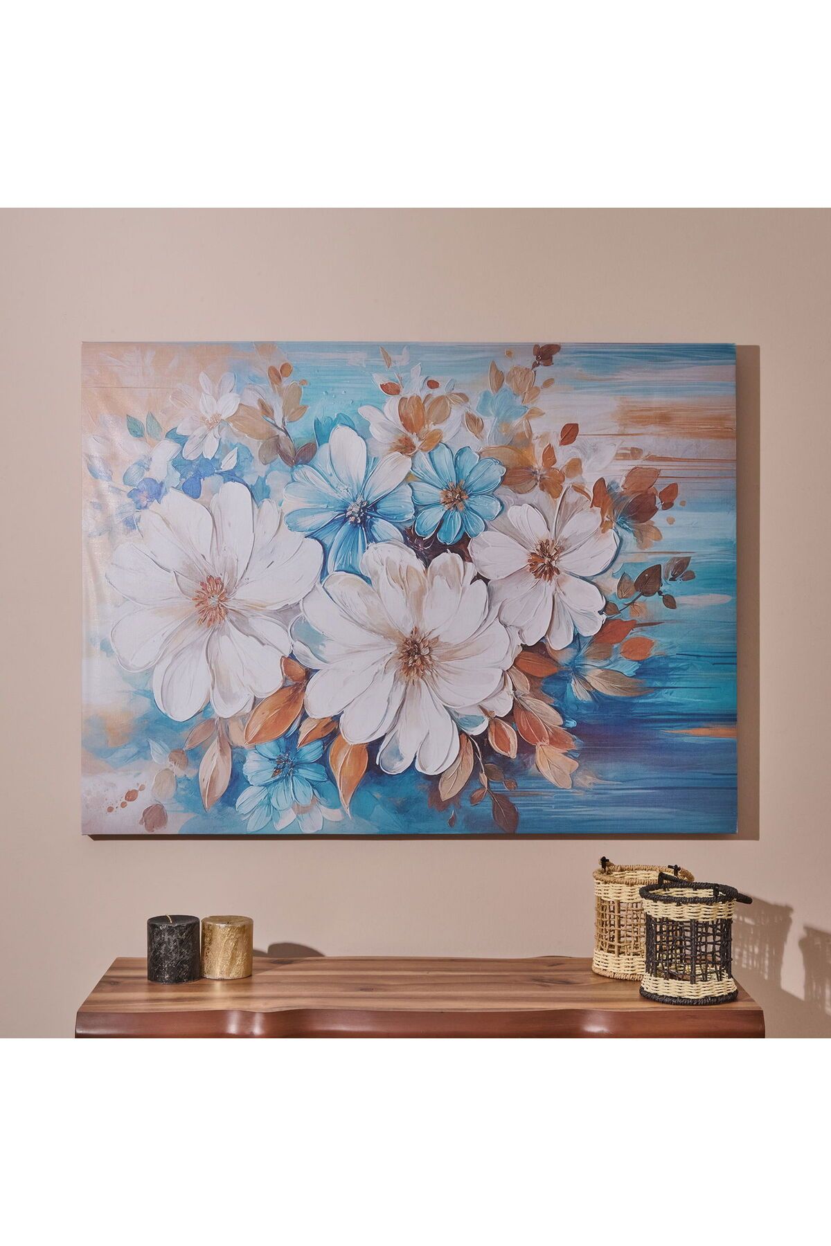 ASPARTAM Flowers Kanvas Tablo - Renkli - 75x100 cm