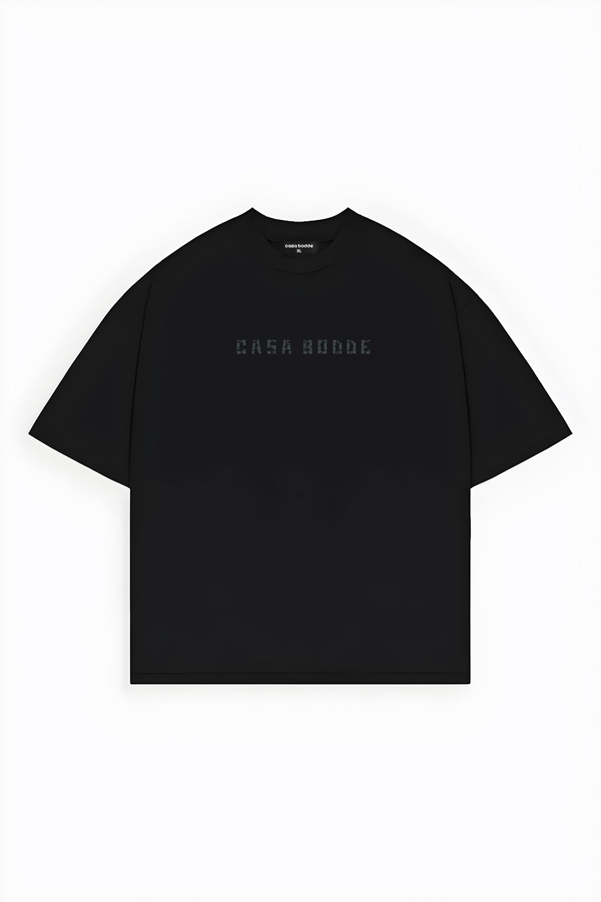 Casa Bodde Yüksek Üçgen Efekt Baskılı Basic Unisex Tişört