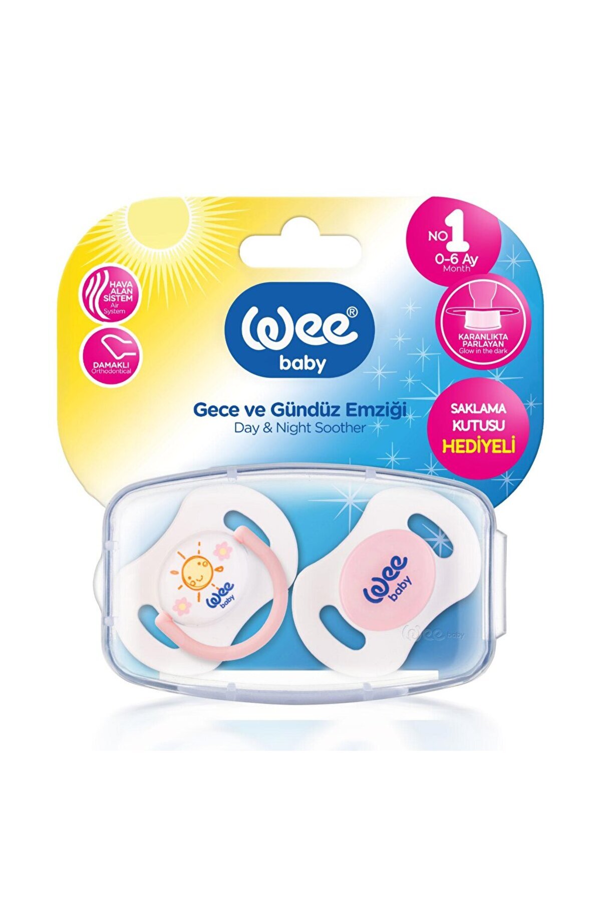 Wee Baby 152 Gece Gündüz Emz.No1 Pembe (2 ADET) fotoğrafı 3 (önizleme)