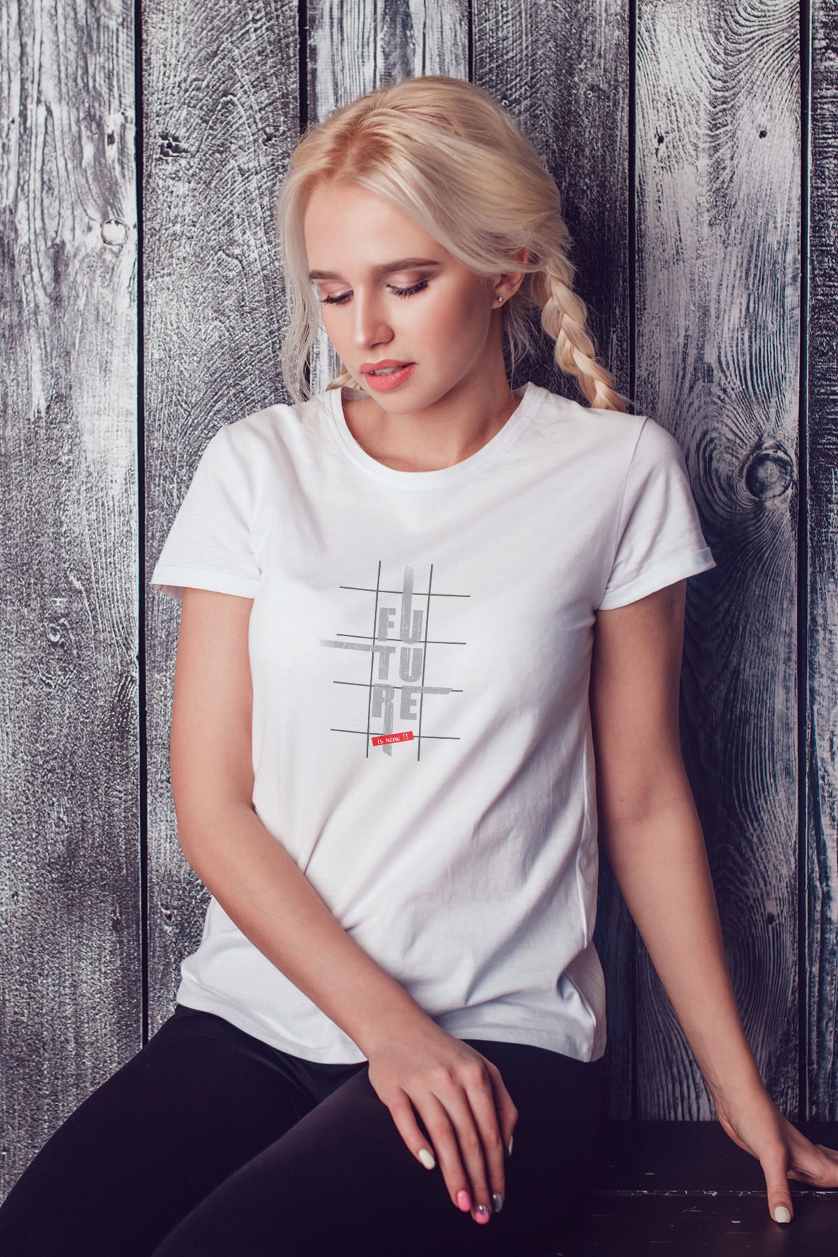 Decrift Future is Now %100 Pamuk Kadın T-Shirt