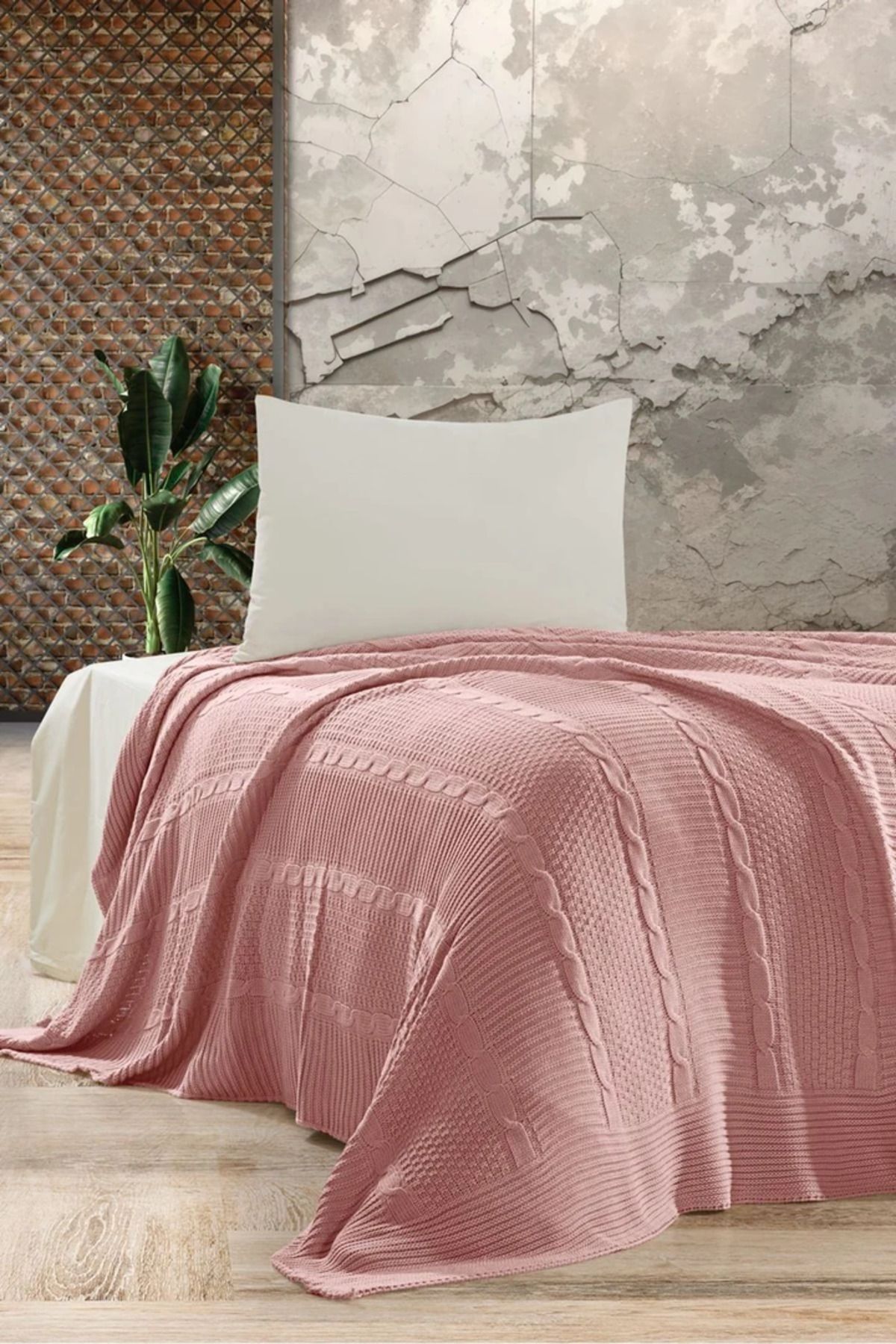 DOUX HOME Sindy Triko Yatak Örtüsü Tek Kişilik 180 X 230 Cm
