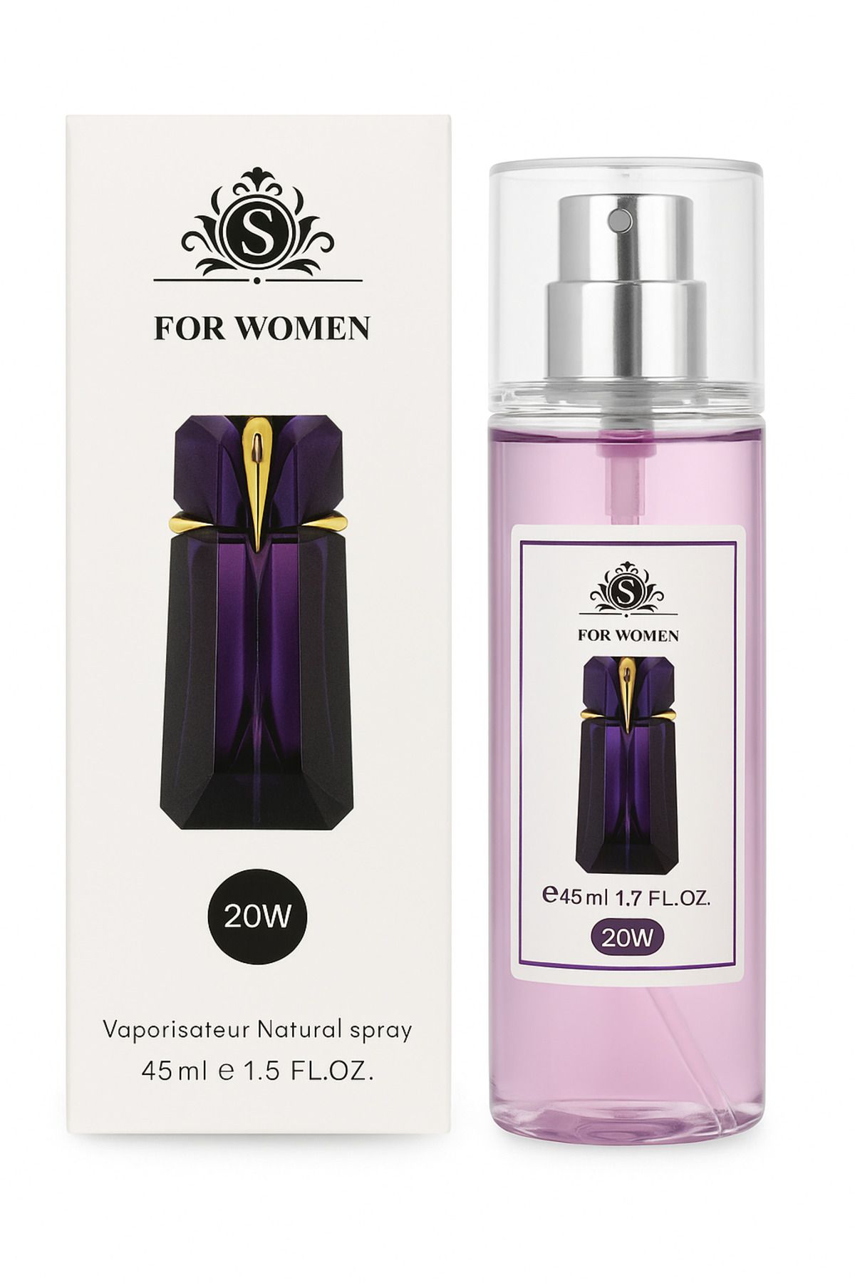 MAQYA KOZMETİK S& For Women Kadın Parfümü 45 Ml W20 (12 Saate Kadar Kalıcı)