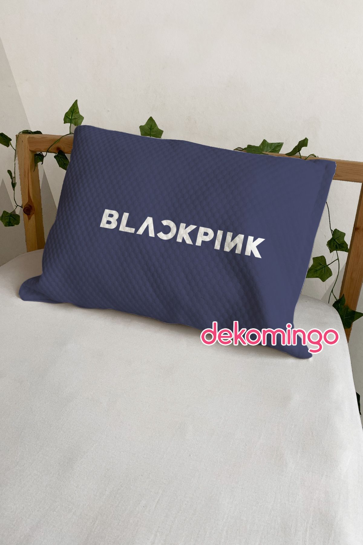 dekomingo KOYU BLACK PINK 2 ADET YASTIK KILIFI