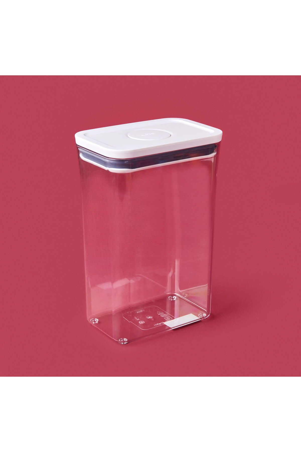 ASPARTAM Pop Container Orta Boy Dikdörtgen Saklama Kabı - Şeffaf - 2,6 lt