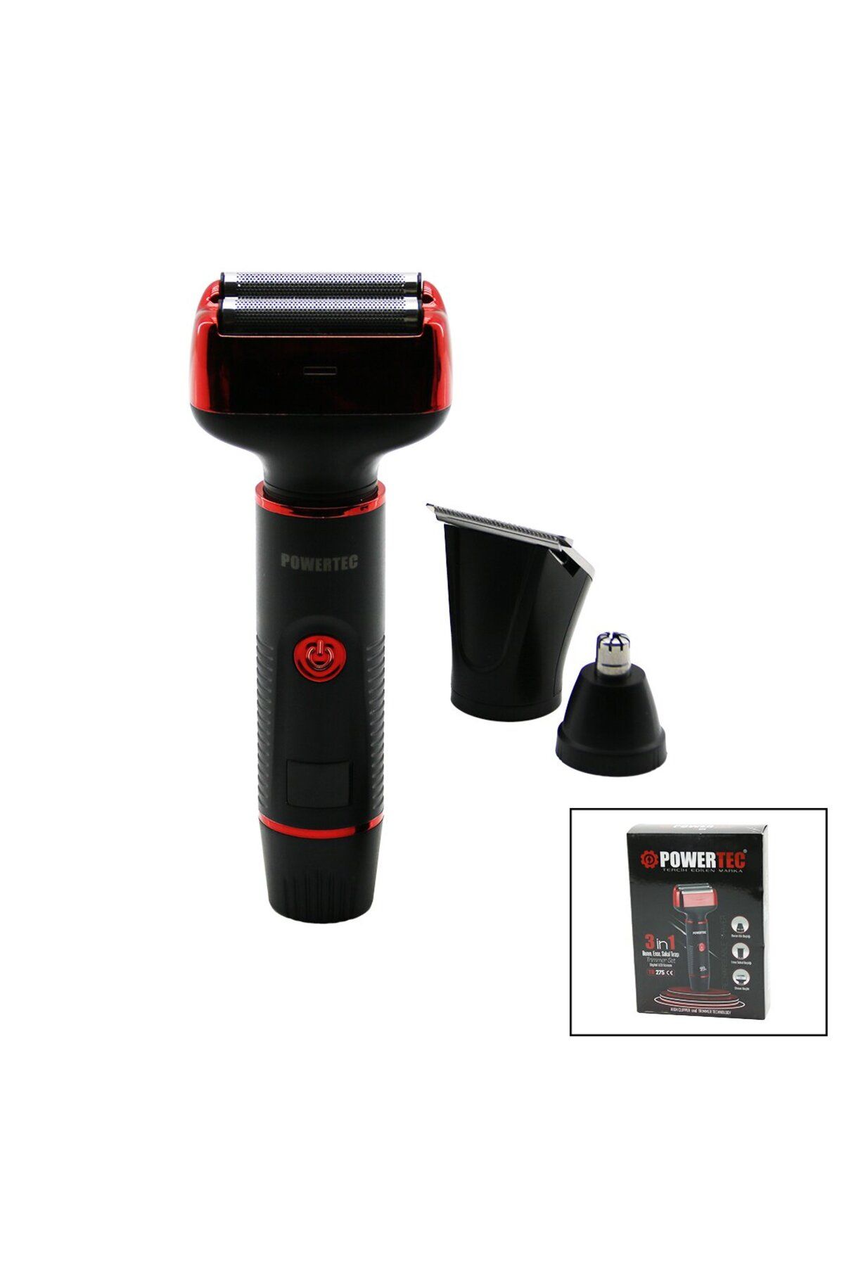 STOREMAX svticaret 3IN1 TRAŞ MAKİNESİ SETİ SIFIR SAKAL - ENSE SAKAL ÇİZME - KULAK BURUN USB ŞARJLI