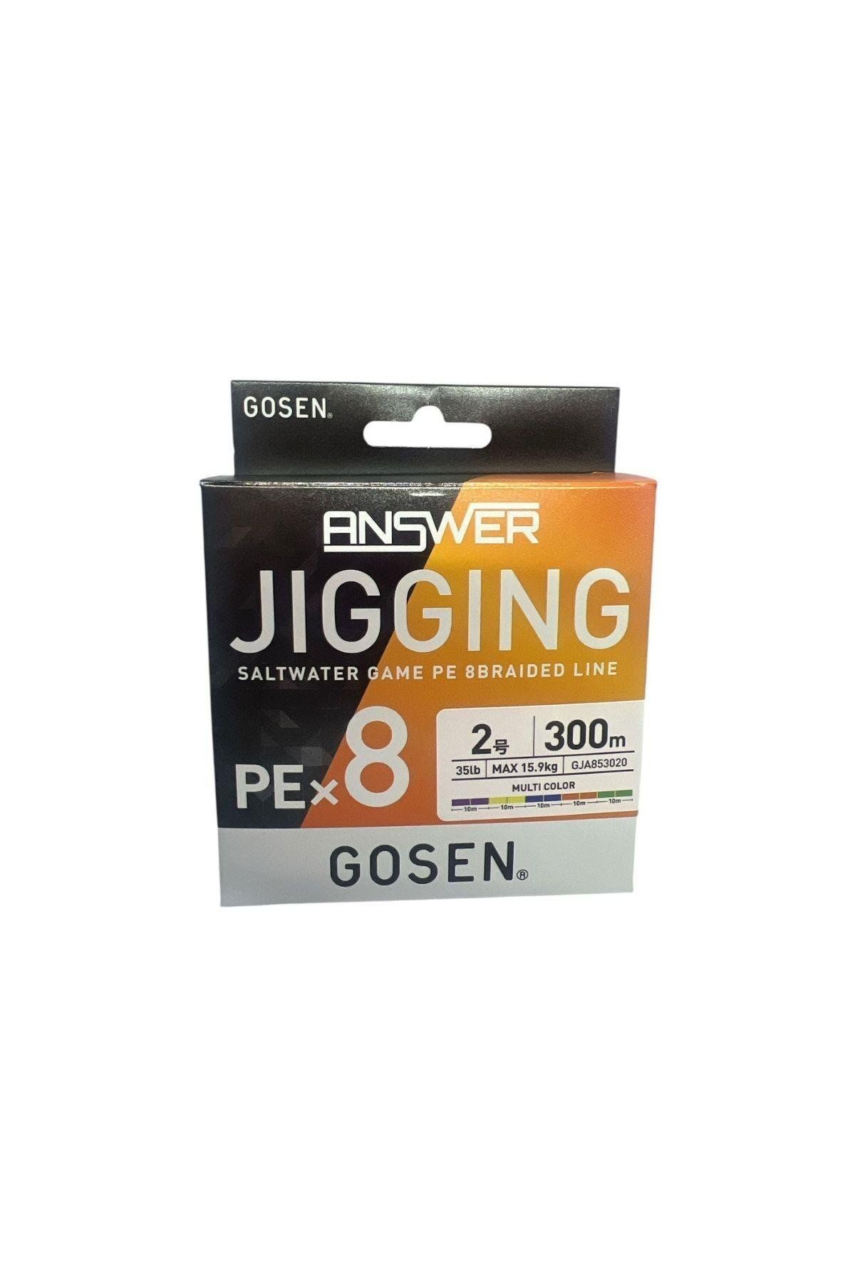 AVBURADA Gosen Jigging Answer PE 8 Örgü Jig ve Tai Rubber İpi 300mt Multi 35lb