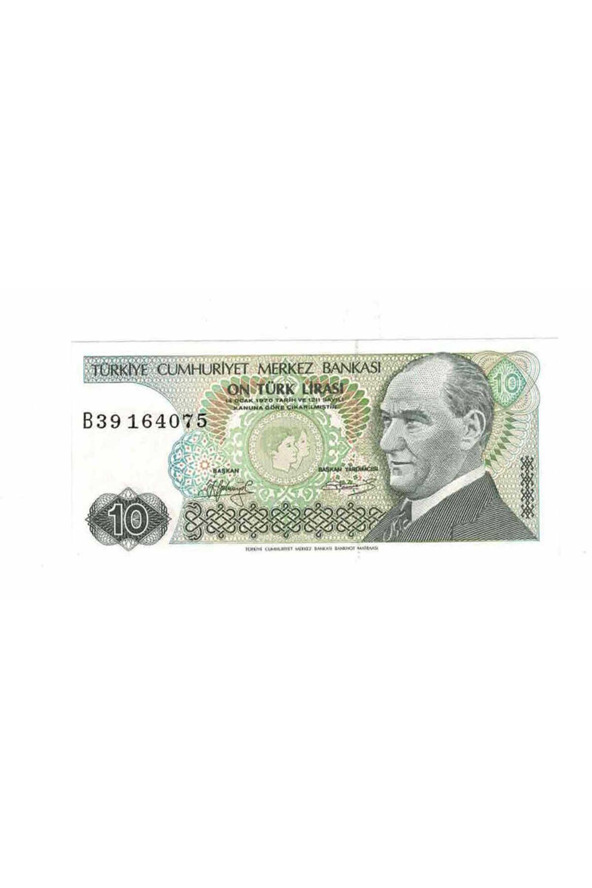 Gökçe Koleksiyon 7. Emisyon 1.Tertip 10 Türk Lirası Seri B39 ÇİL TCK9704