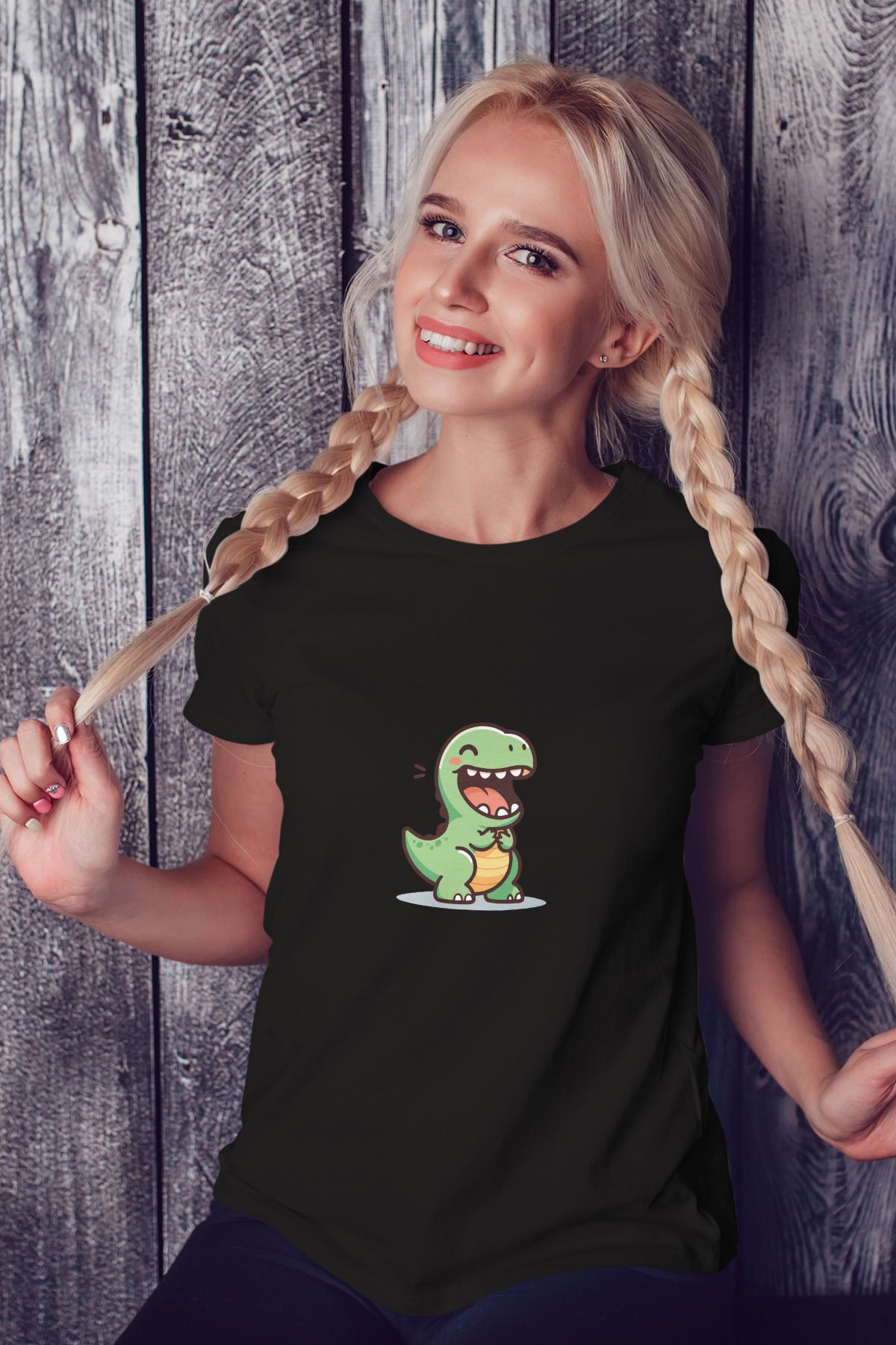Decrift Dino %100 Pamuk Kadın T-Shirt