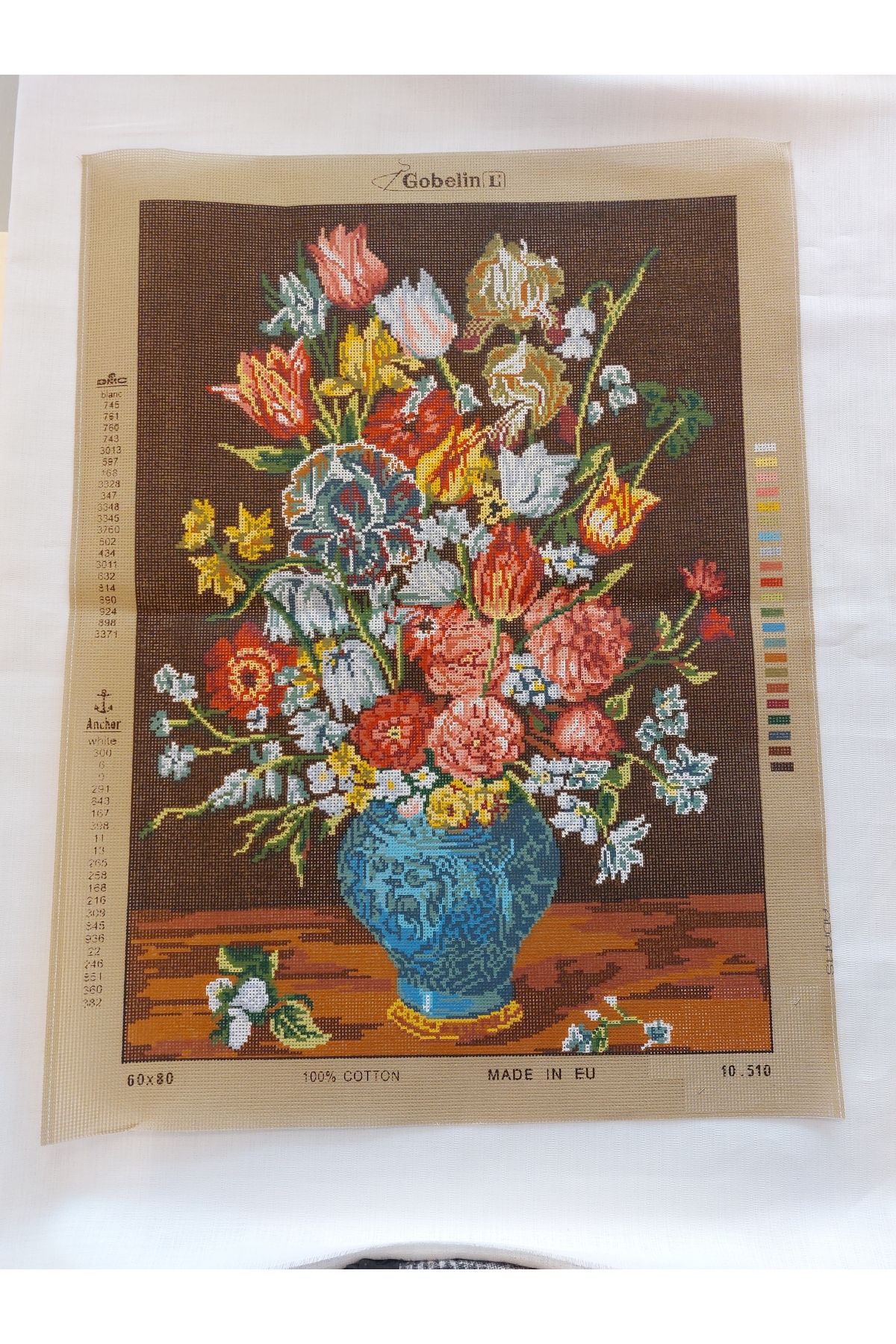 gobelin 60X80 cm GOBELİN & DIAMANT BASKILI GOBLEN 10510 DMC MULİNE İPLİKLİ