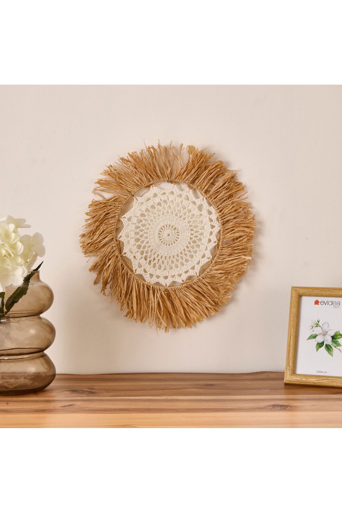 MATMEL Boho Dekoratif Süs - Bej - 40 cm