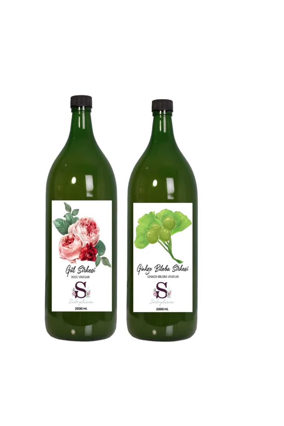 Süheylaana Doğal Gül Sirkesi 2000 Ml - Doğal Ginkgo Biloba Sirkesi 2000 Ml