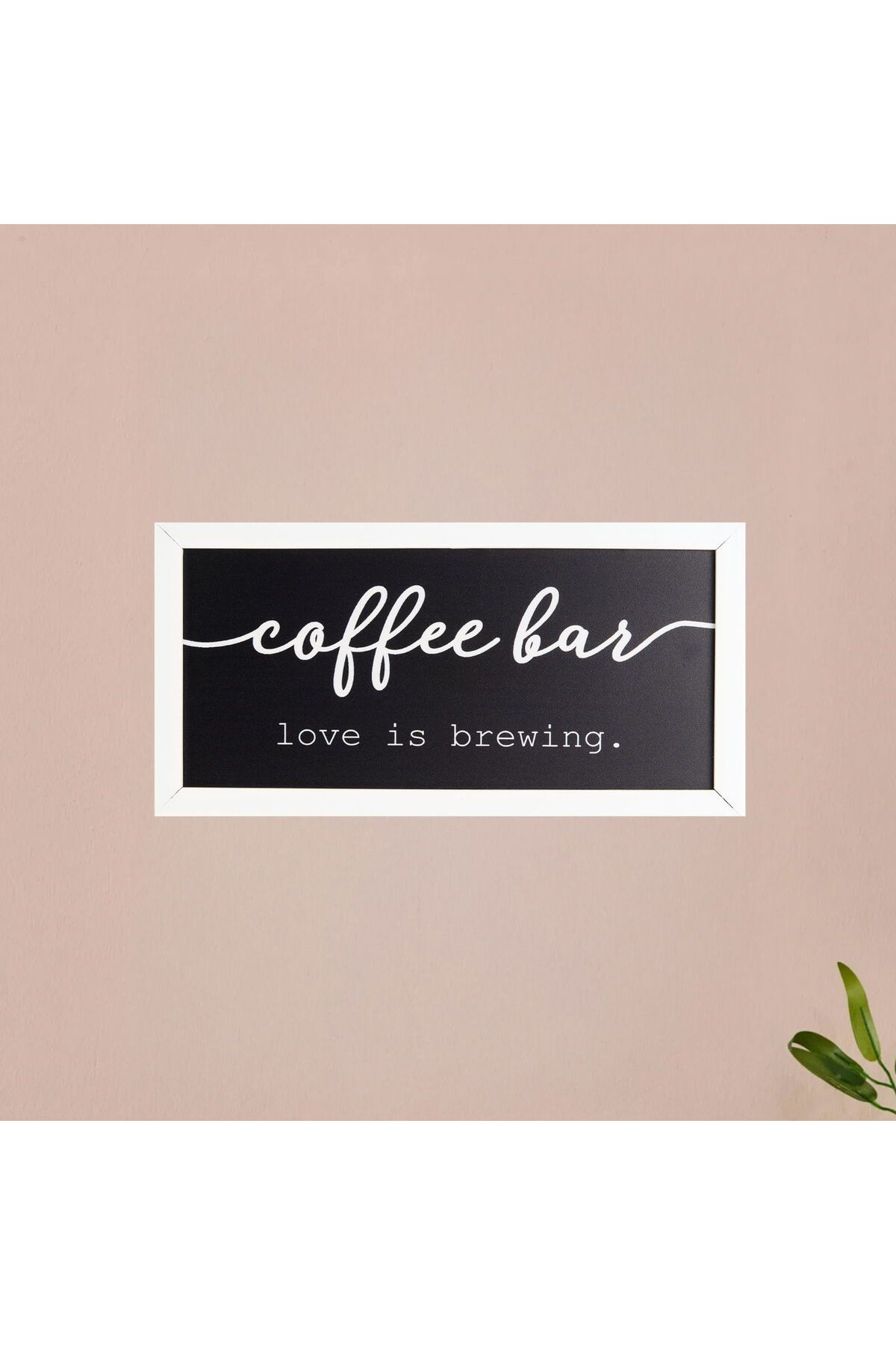 ASPARTAM Coffee Duvar Panosu - Siyah - 40x20 cm