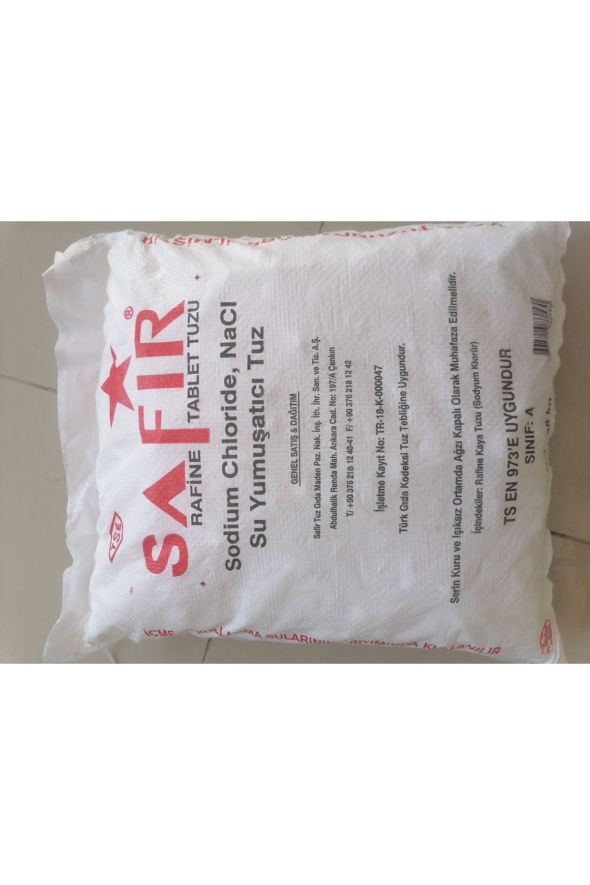 SAFİR Safir 25 kg rafine tablet tuz