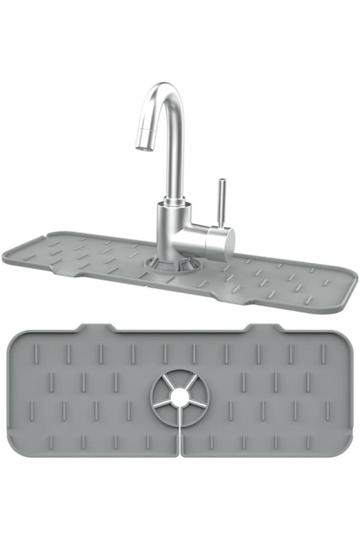 LUXE Su Engelleyici Mutfak Banyo Lavabo Musluk Kenarı Silikon Mat Sıçrama Engelleme Matı LXSHP 10555
