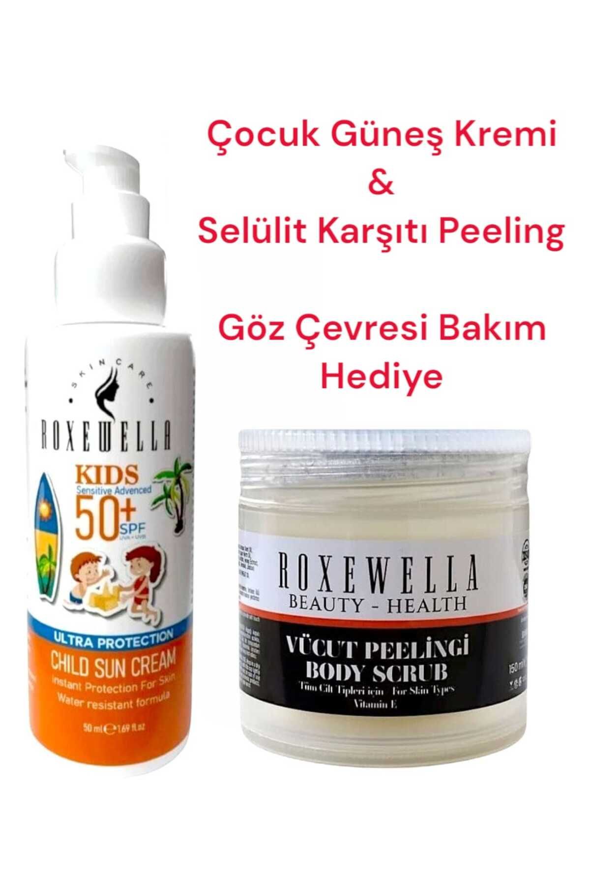 ROXEWELLA Çocuk Güneş Kremi Selülit Karşıtı Vücut Peelingi