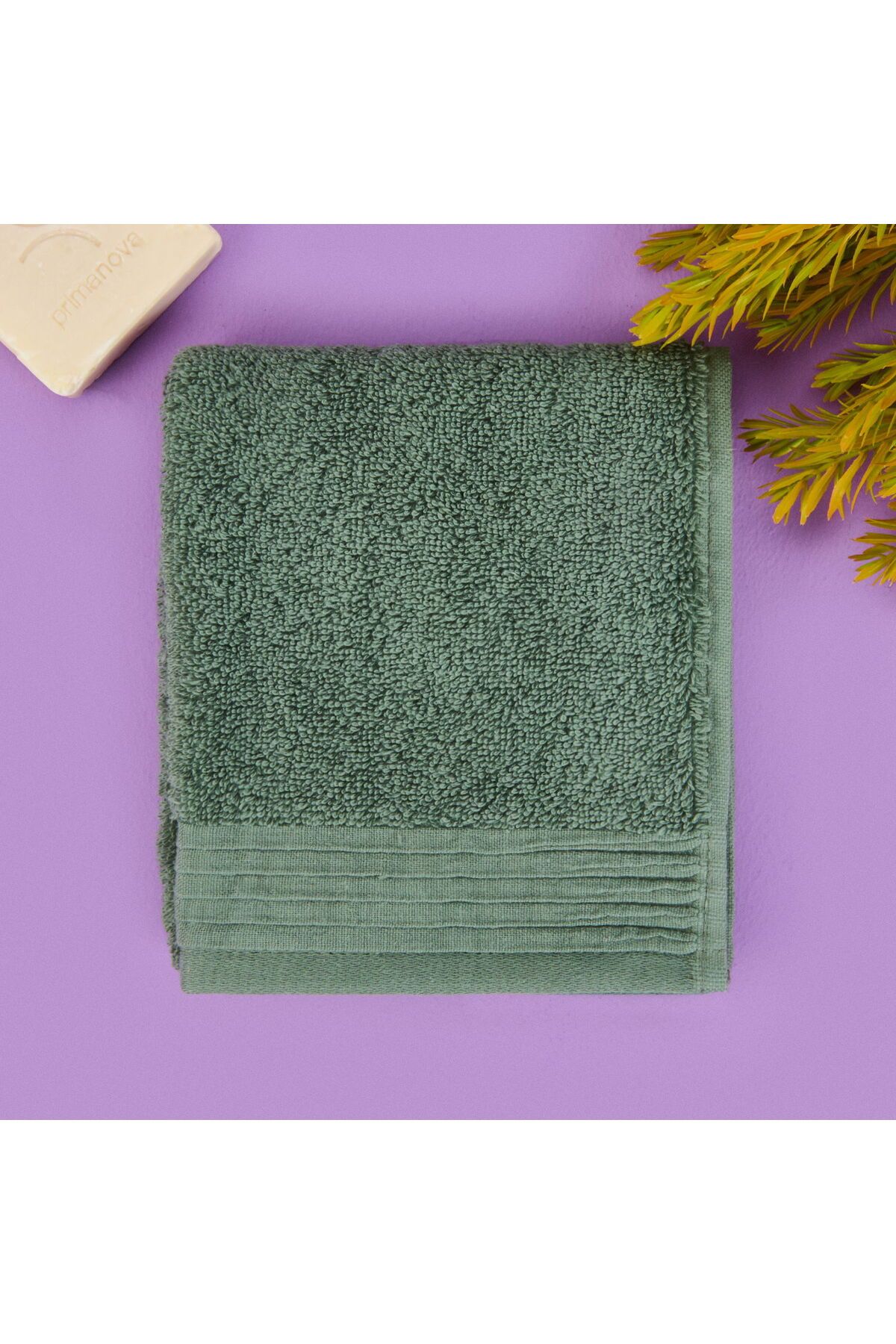 ASPARTAM Soft Premium El Havlusu - Haki - 30x50 cm