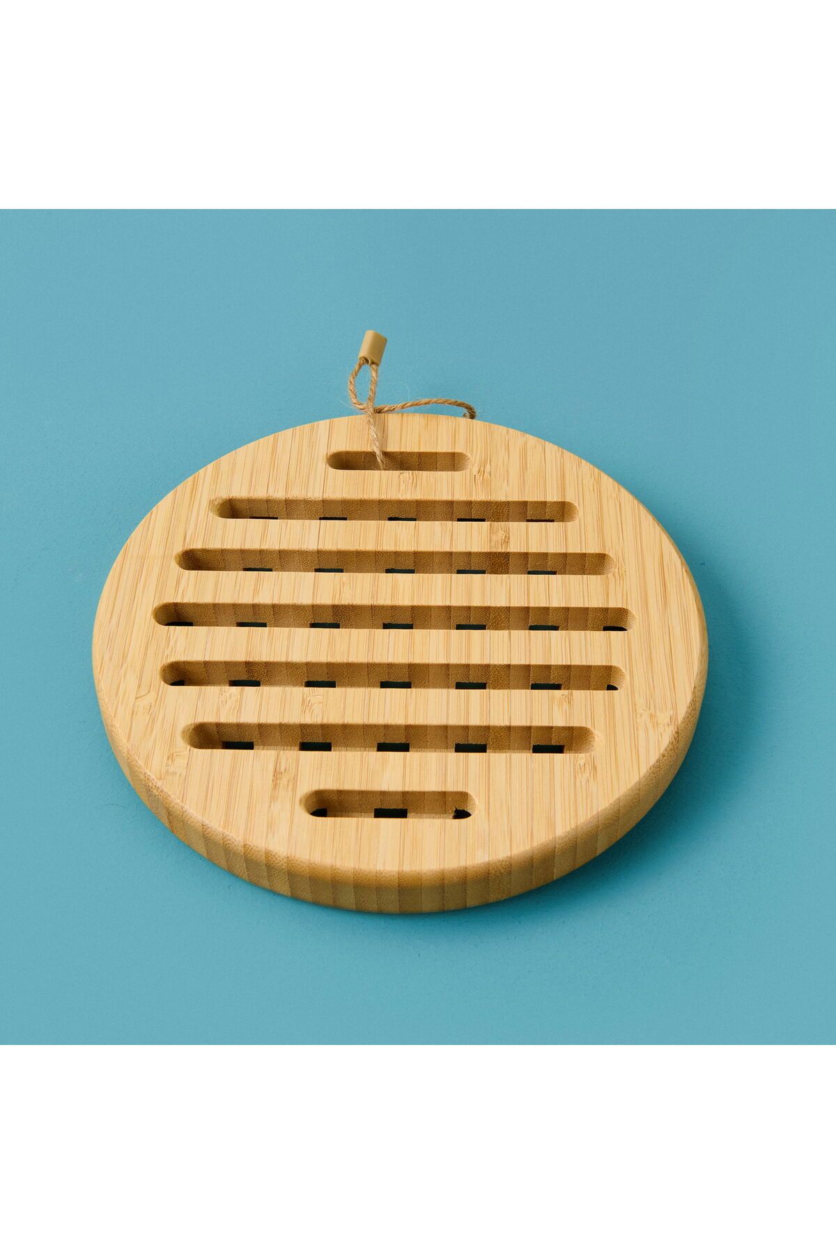 MATMEL Bambu Yuvarlak Nihale - Açık Kahverengi - 17 cm