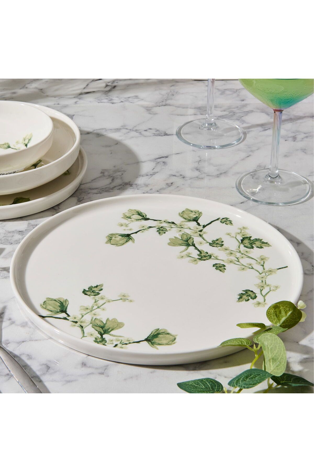 MATMEL Fresia Toledo Porselen Servis Tabağı - Renkli - 26 cm