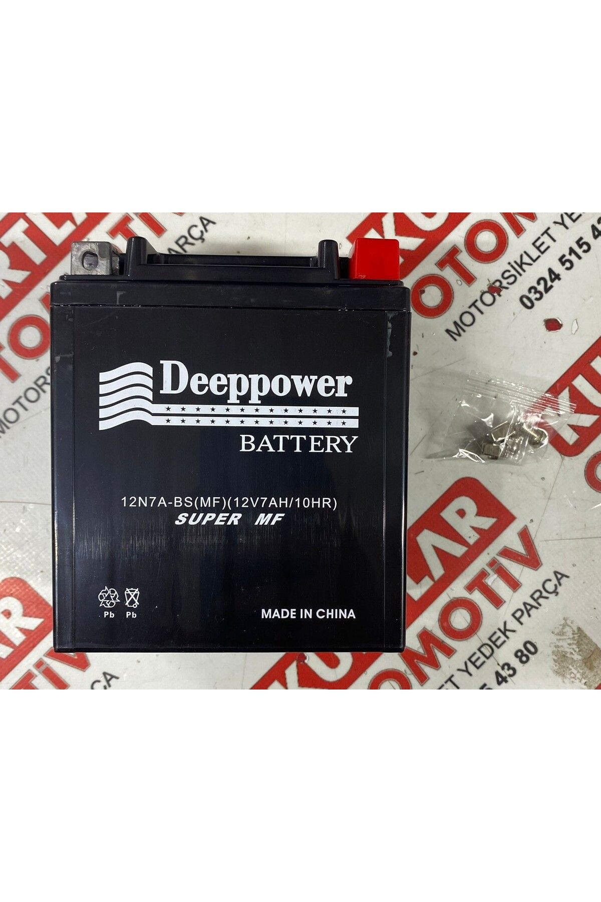 DEEPPOWER 12N7A-BS (MF) 12V7AH Motosiklet Aküsü DP