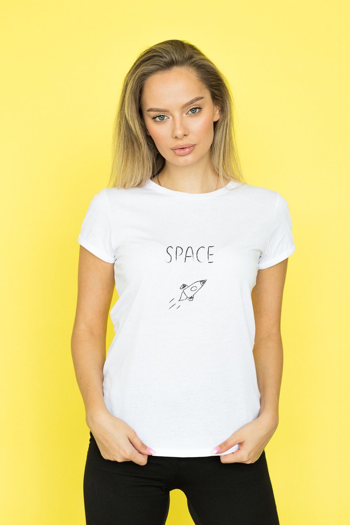 Decrift Space %100 Pamuk Kadın T-Shirt