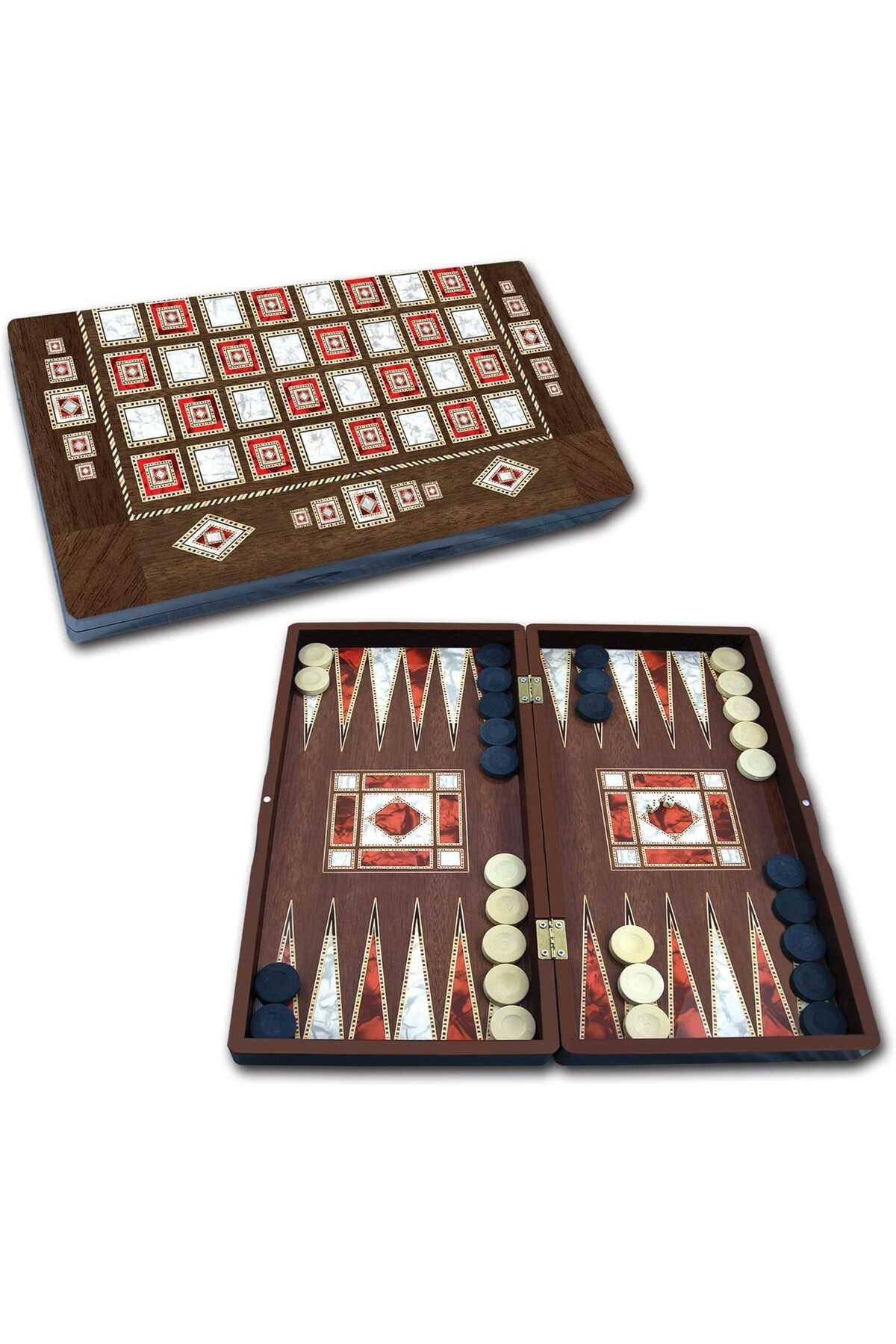 STOREMAX ELZ STAROYUN1020210 25 x 48 x 6 cm Big Star polyester Pearl Backgammon FRNTR 1127478