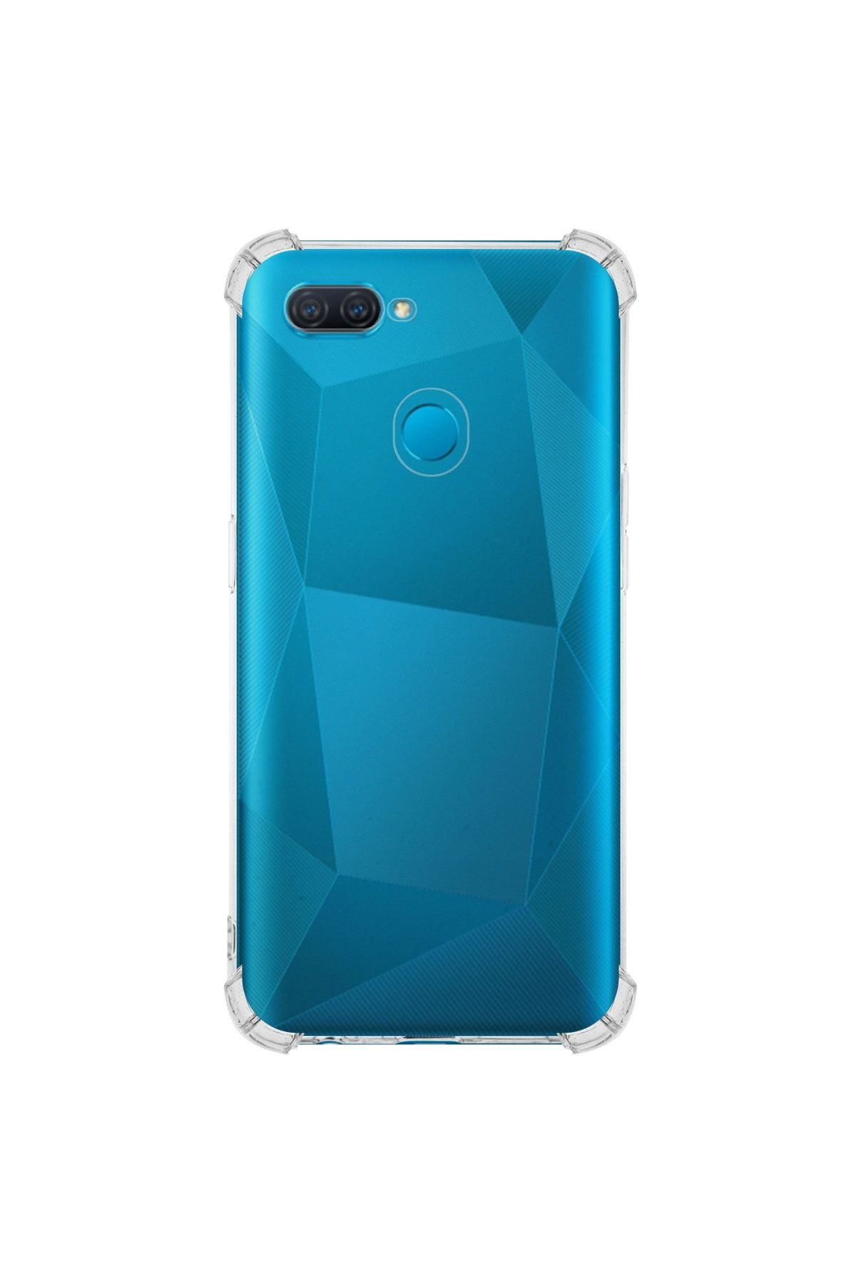 CaseArt Oppo A5s ile uyumlu Kapak Köşe Korumalı Airbag Antishock Şeffaf Silikon Kılıf