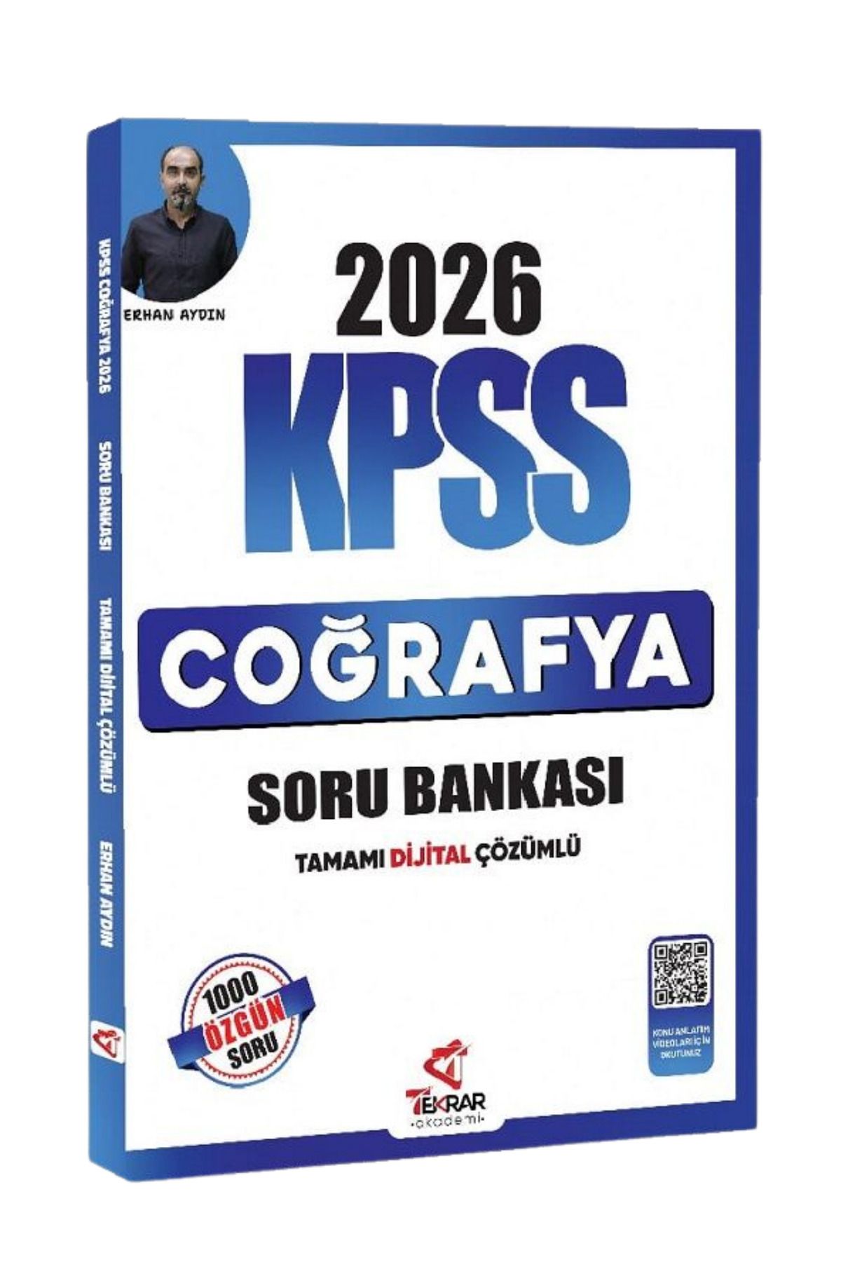 Tekrar Akademi Yayınları 2026 KPSS Coğrafya Tamamı Dijital Çözümlü Soru Bankası - YEP YENİ - Erhan Aydın Tekrar Akademi