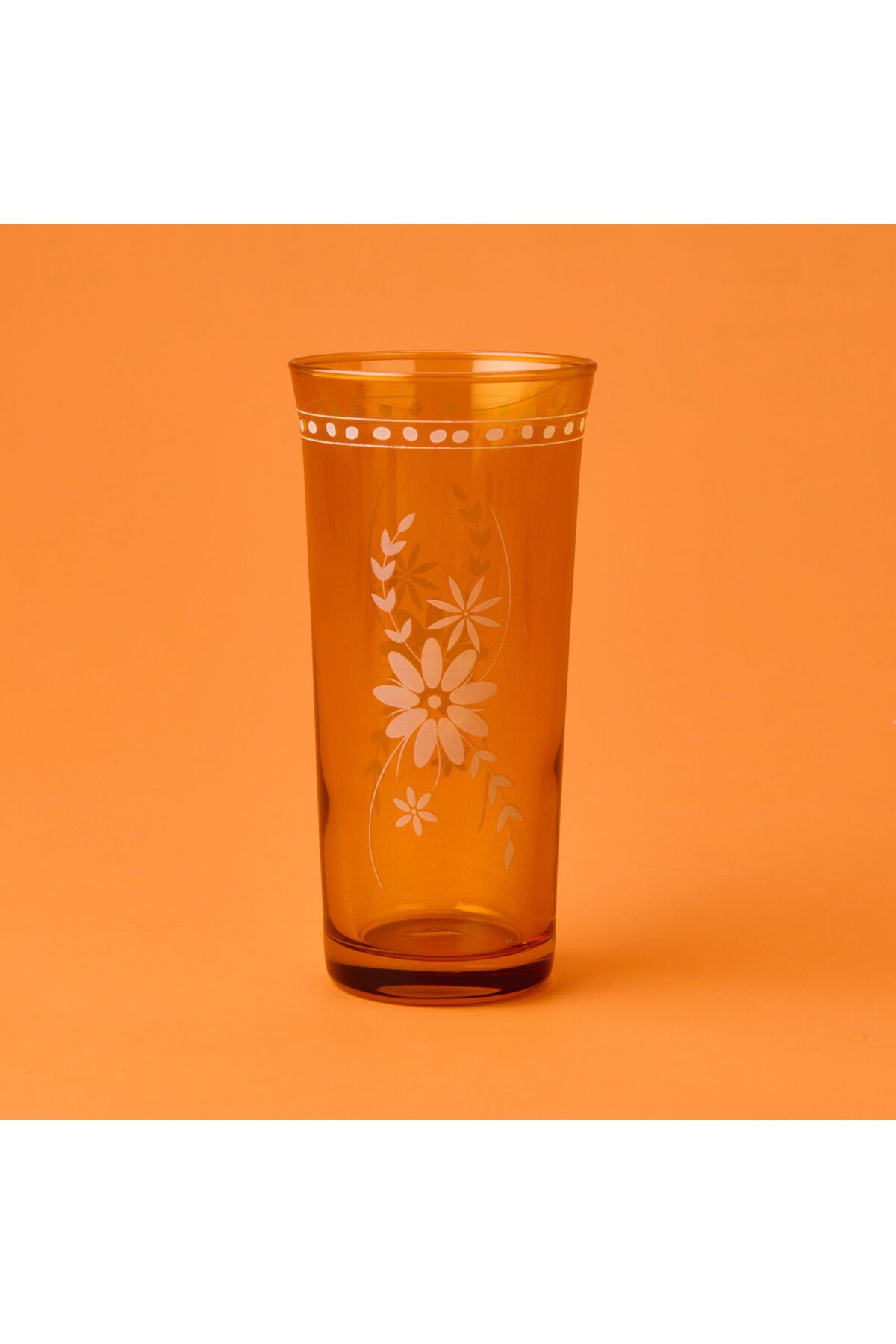 ASPARTAM Nazenin 4'lü Meşrubat Bardağı Seti - Amber - 290 ml