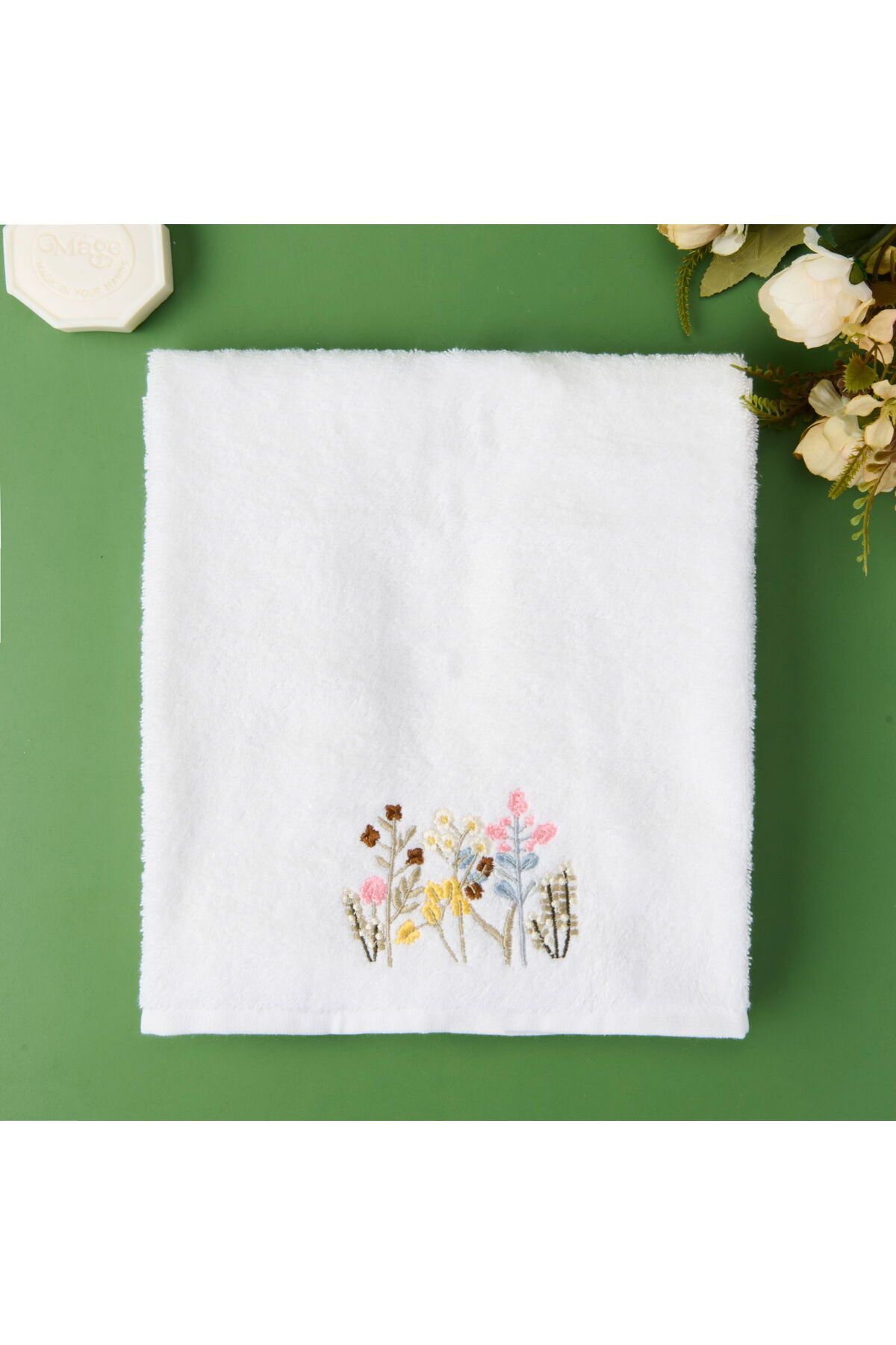 MATMEL Granny Summer Nugas Yüz Havlusu - Ekru - 50x90 cm