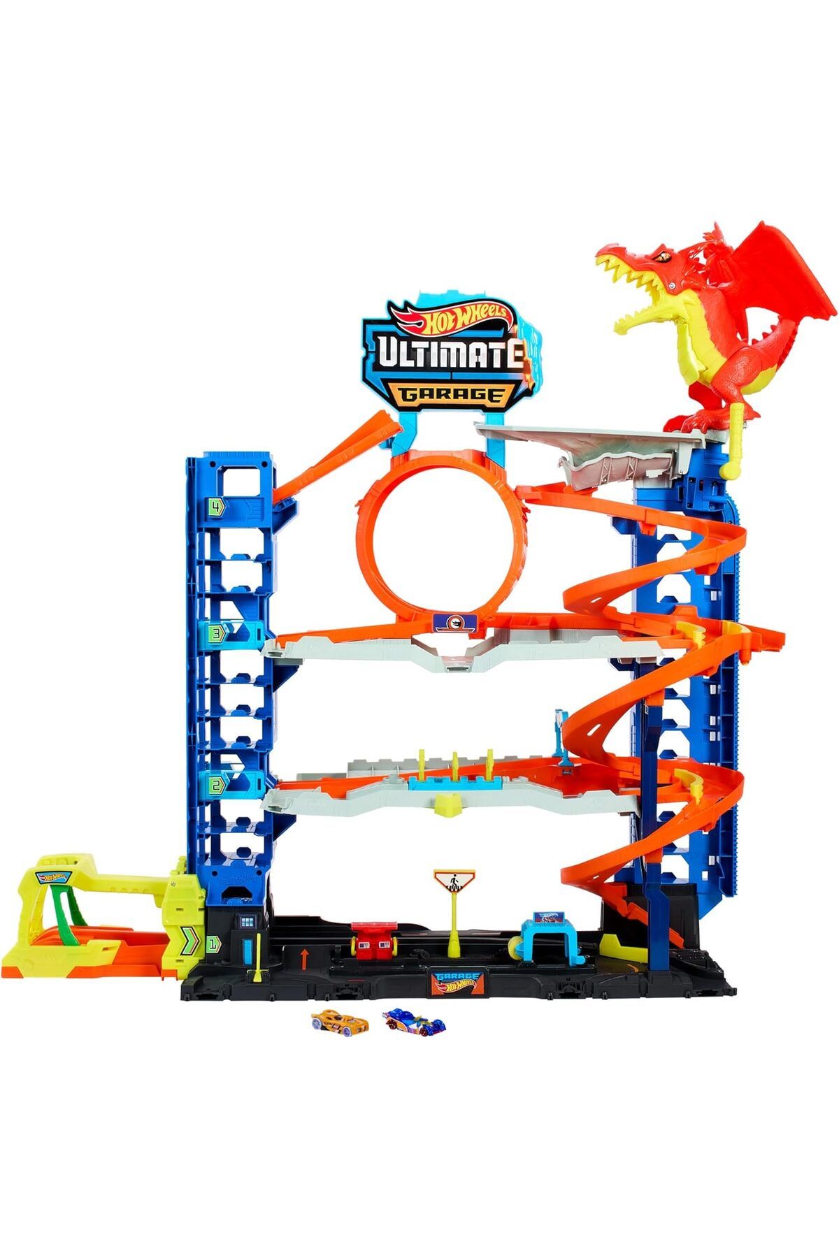 Mu Art Ahşap Mrt WHeeLS Yeni Ultimate Garaj, 2 Döküm Araba içeren Oyun Seti, 50'den fazla 1:64 Ölçekli Araba
