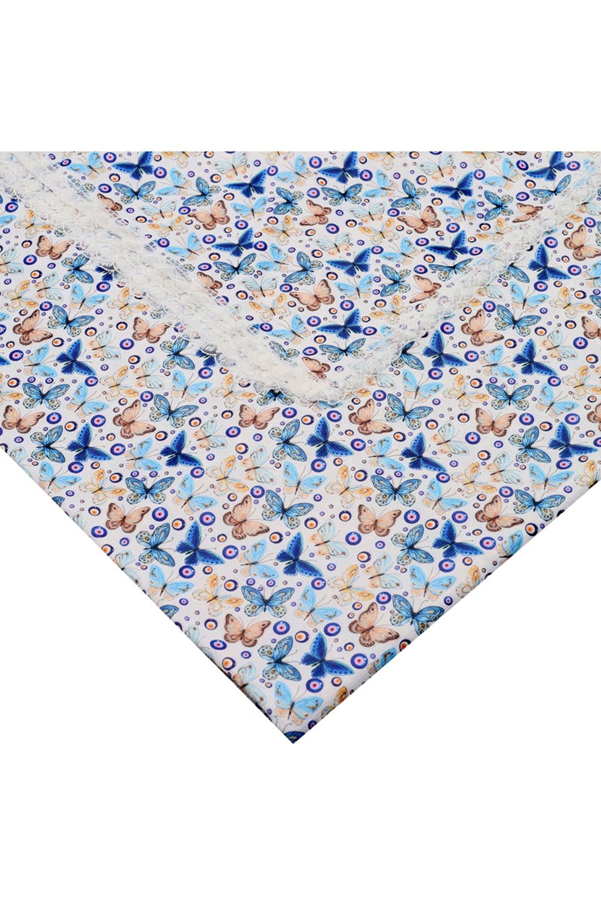 BAYSEM 200 X 200 cm. Güpürlü Dijital Raşel Masa Örtüsü - Sofra Bezi - Renk-52