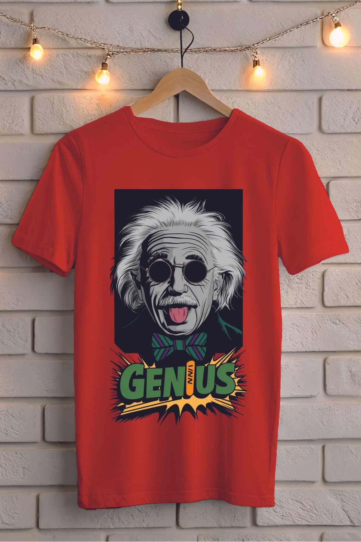 ModaSphere GENIUS Baskılı Unisex Tişört