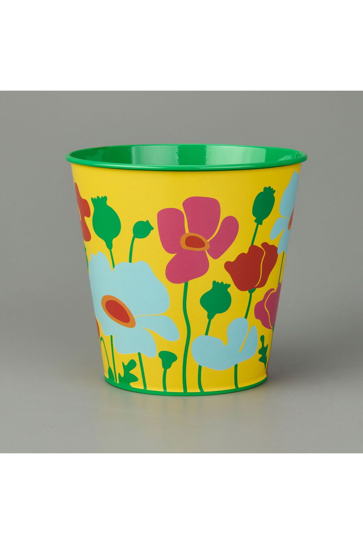 ASPARTAM Çiçek Baskılı Saksı - - 15 cm