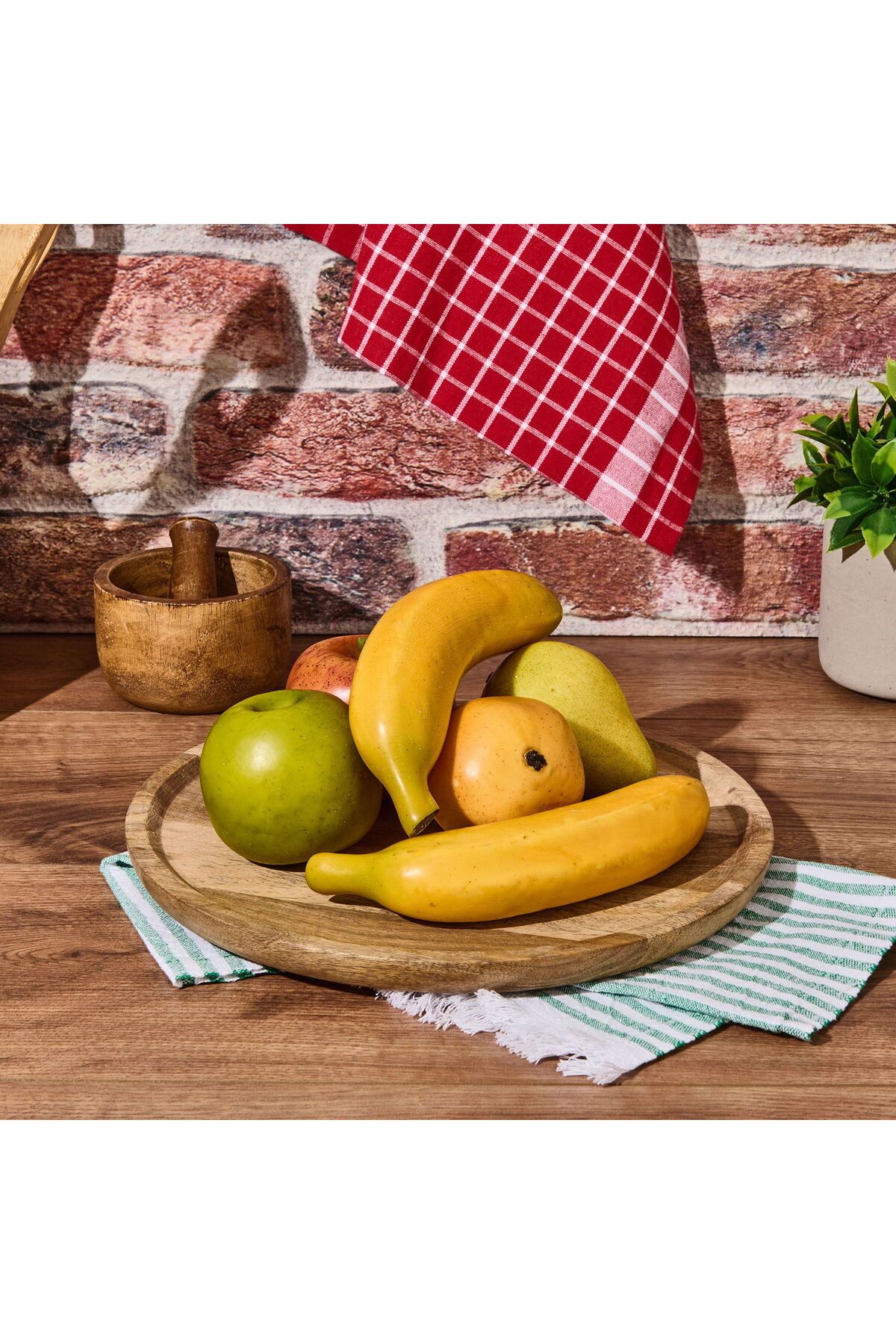 MATMEL Houseware Mango Sunum Tabağı - Kahverengi - 28 cm