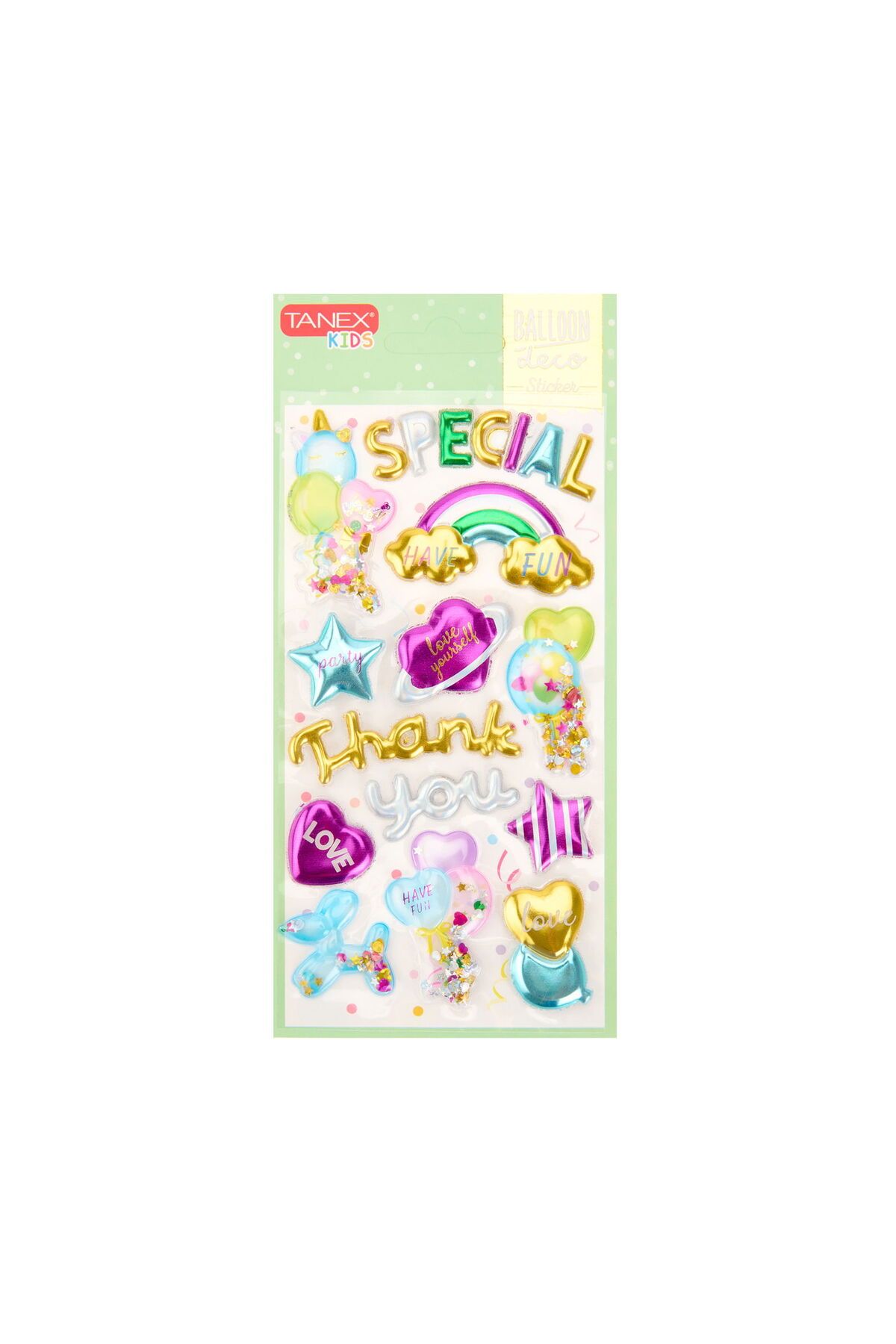 ASPARTAM Balon Kabartmalı Sticker -