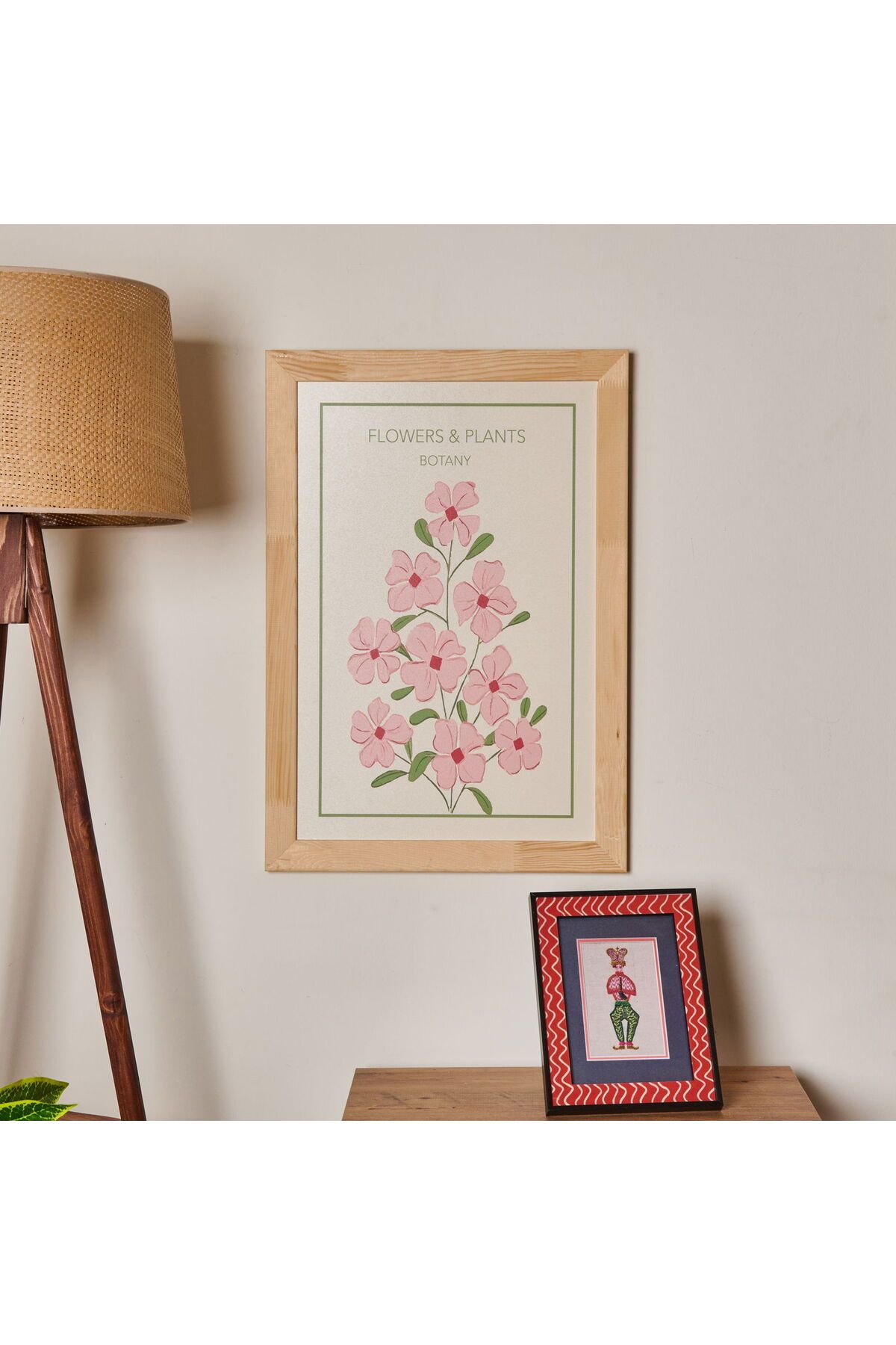 ASPARTAM Granny Summer Duvar Panosu - Pembe - 40x60 cm